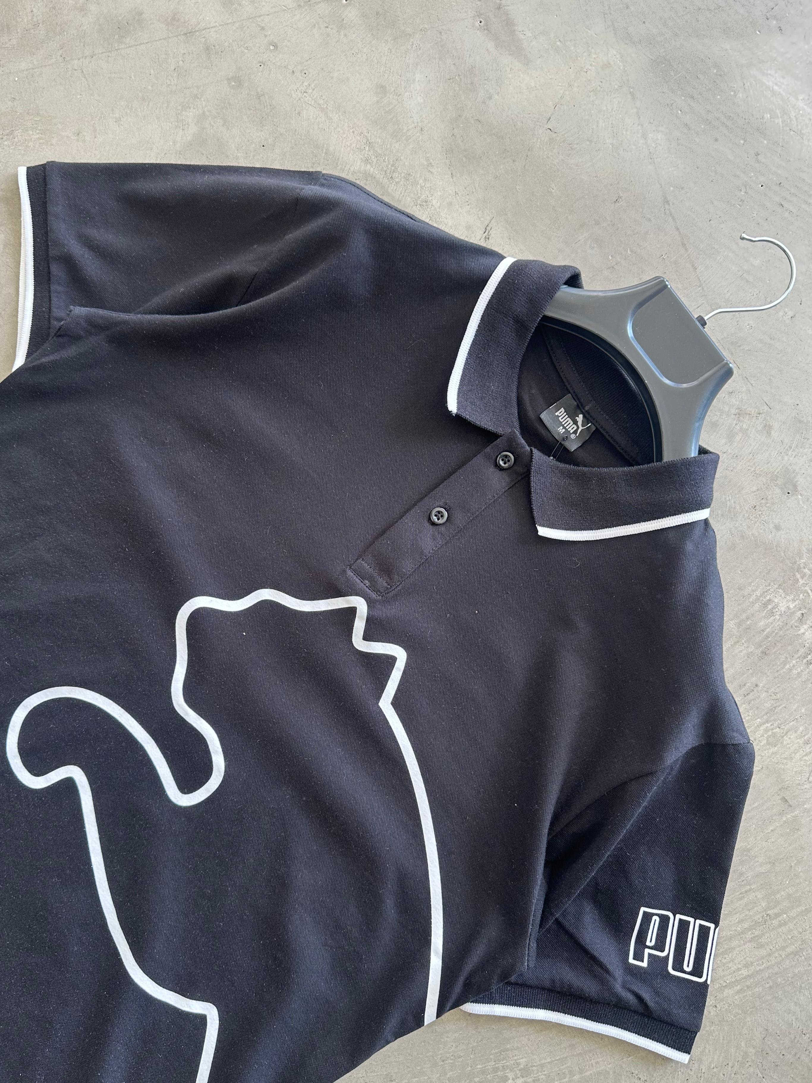 PM Baskılı Premium Polo Yaka Tee