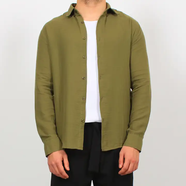 Pera-Bambu Keten Regular Gömlek