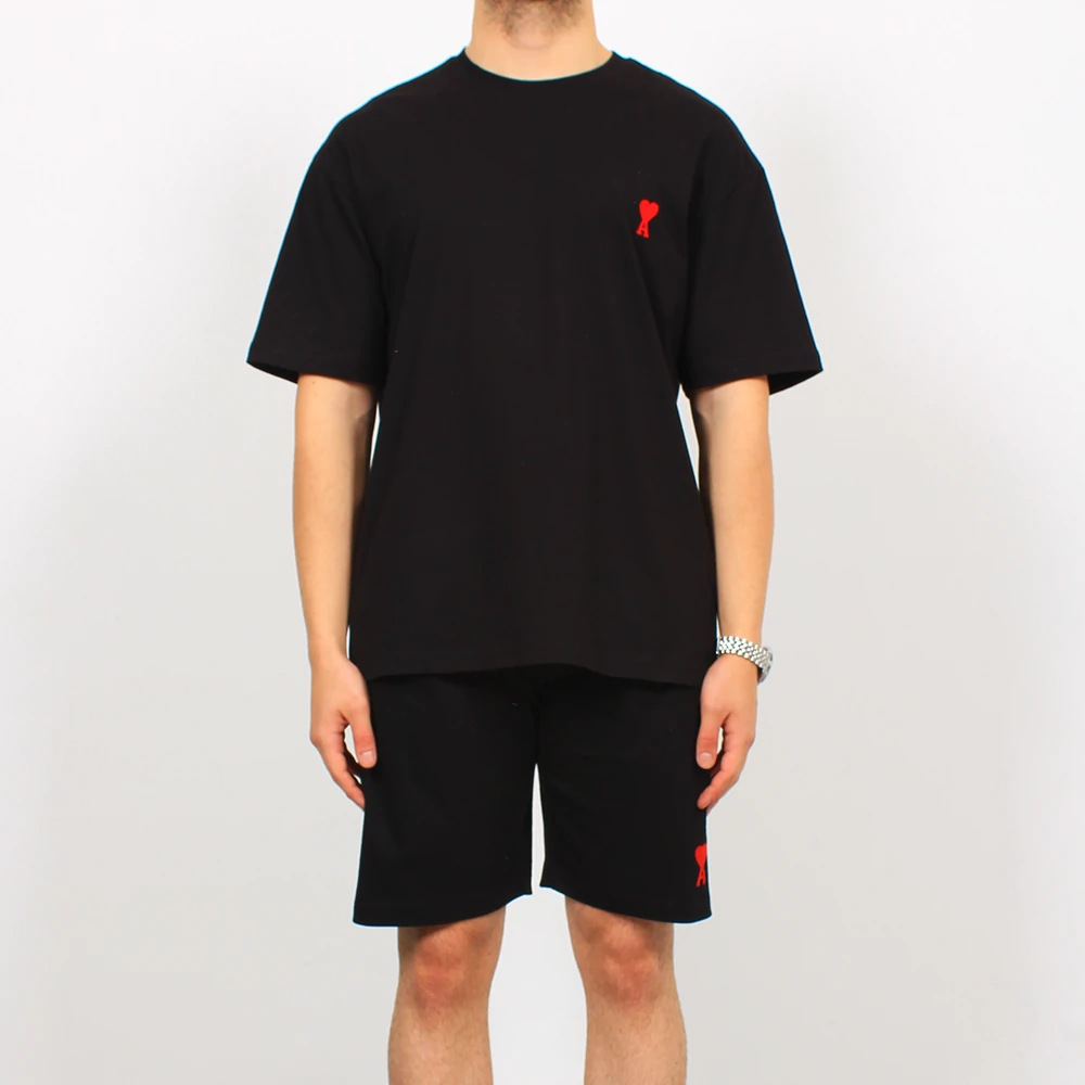 Sol Göğüs Baskılı Şort Takımı