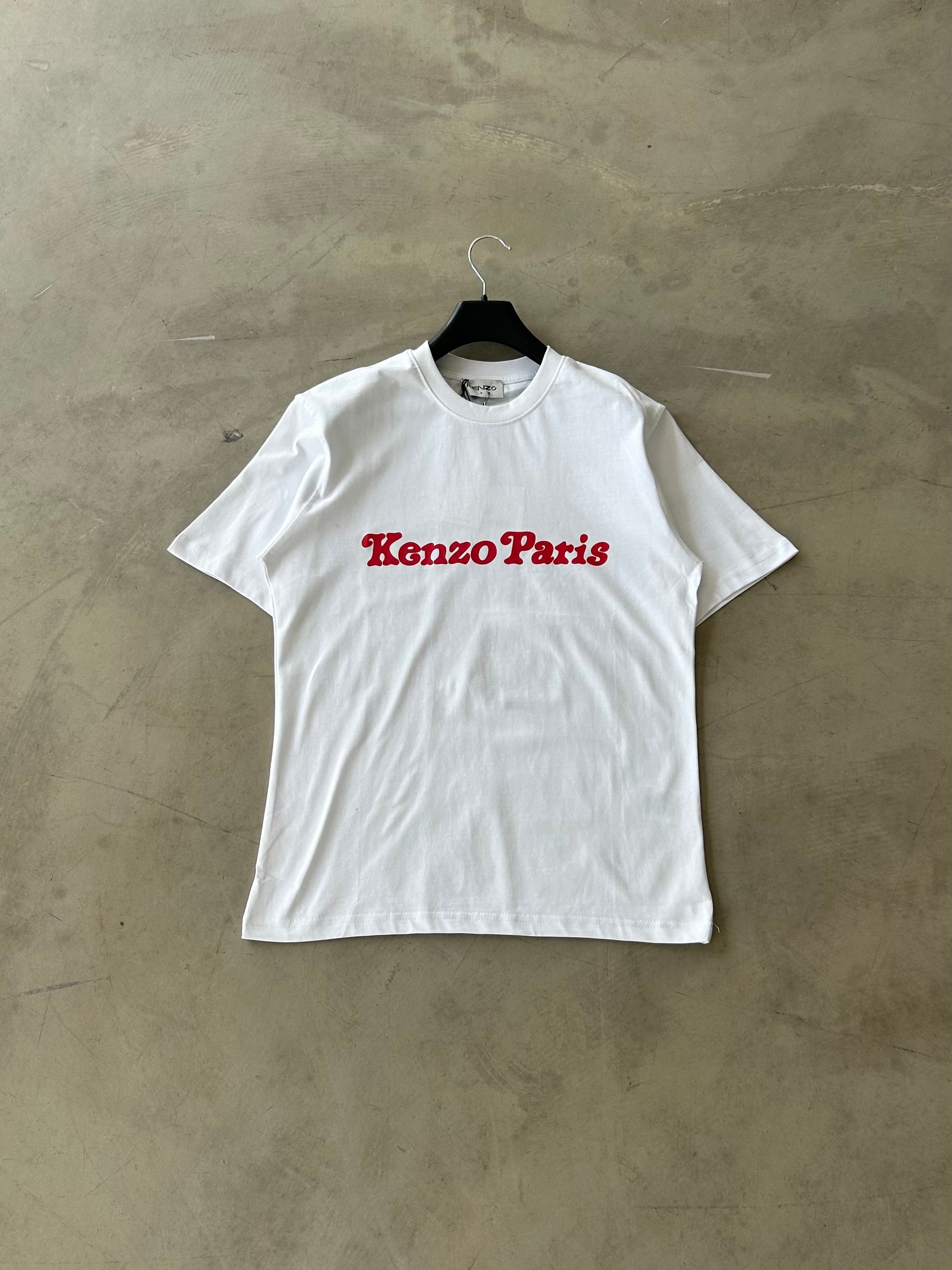 KNZ Baskılı Premium Basic Tshirt - Beyaz