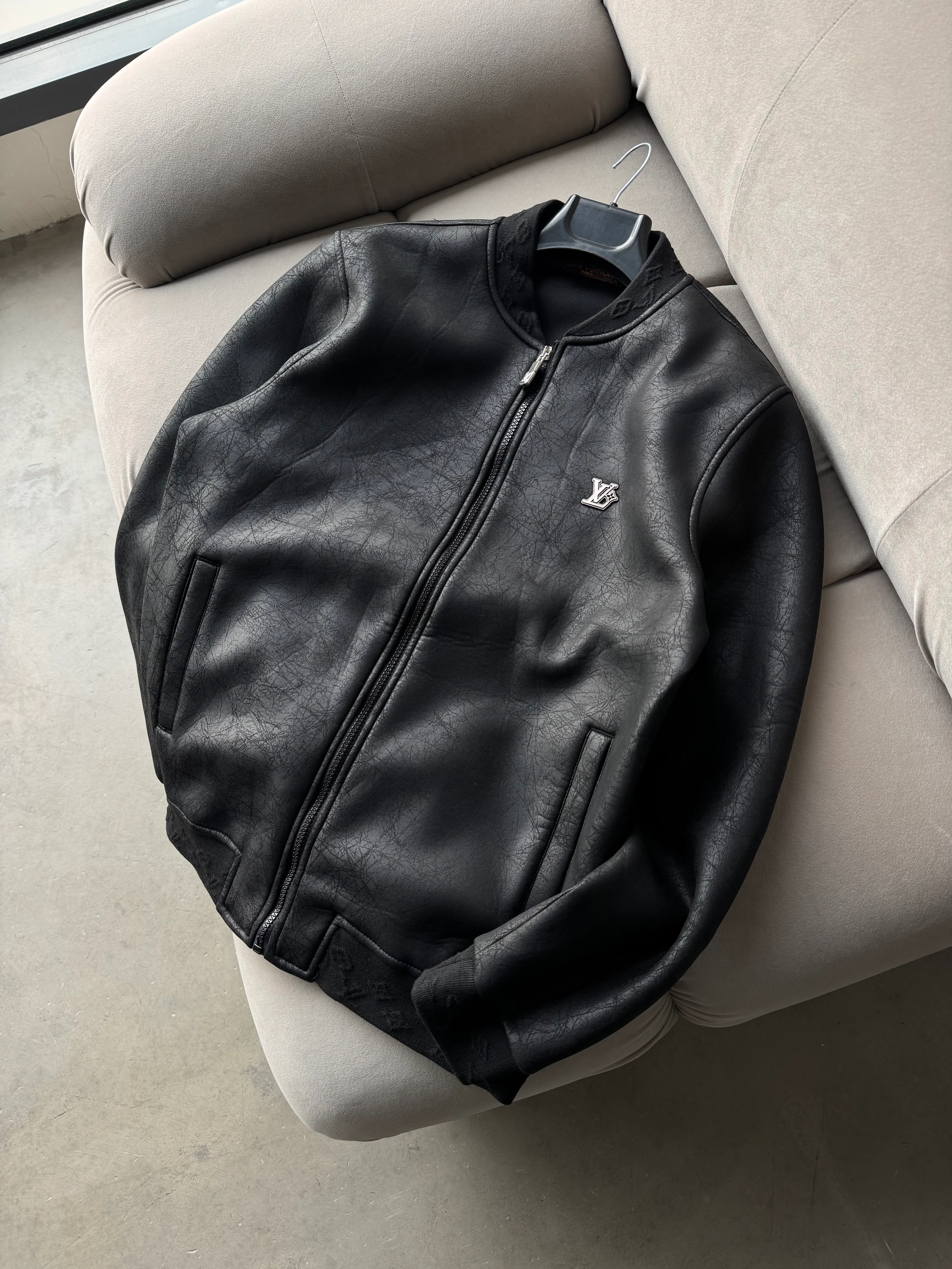 LV Extra Premium Detaylı Deri Ceket