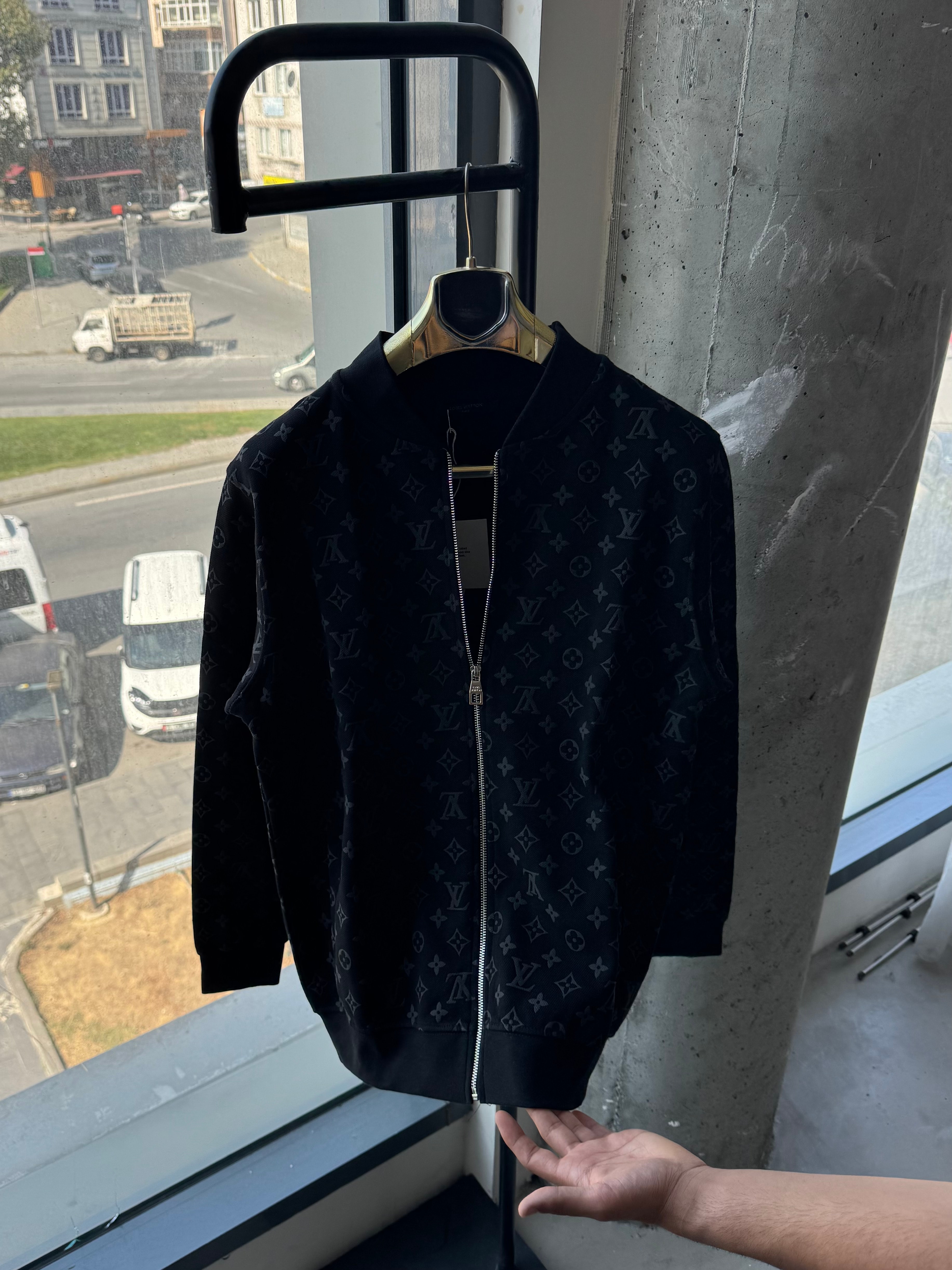 LV zippered cardigan