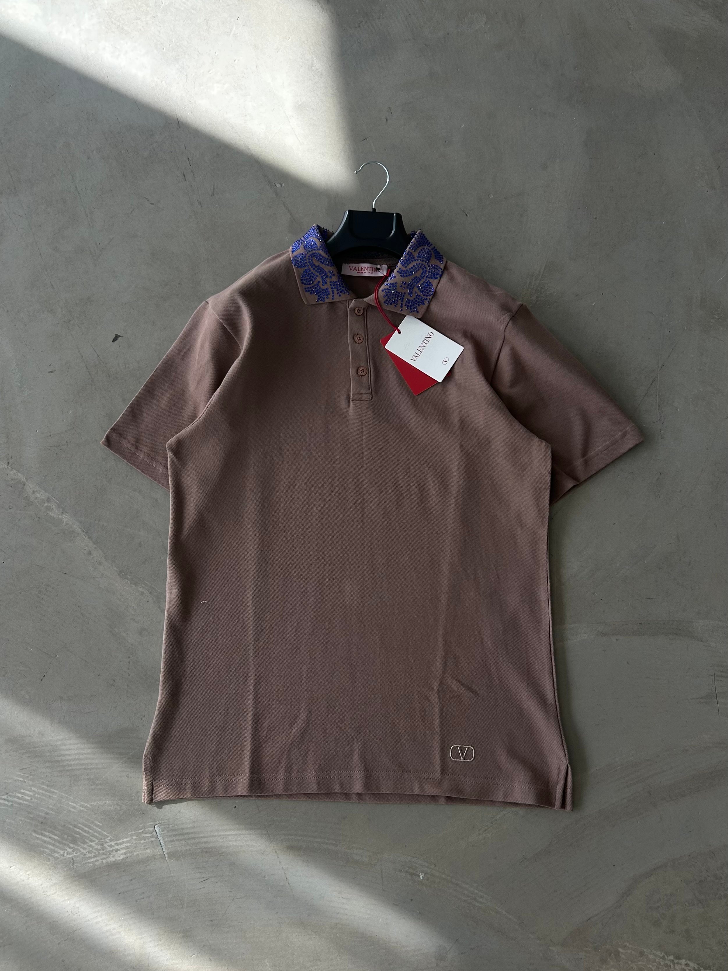 VLNT Taş Detaylı Polo Yaka Tee