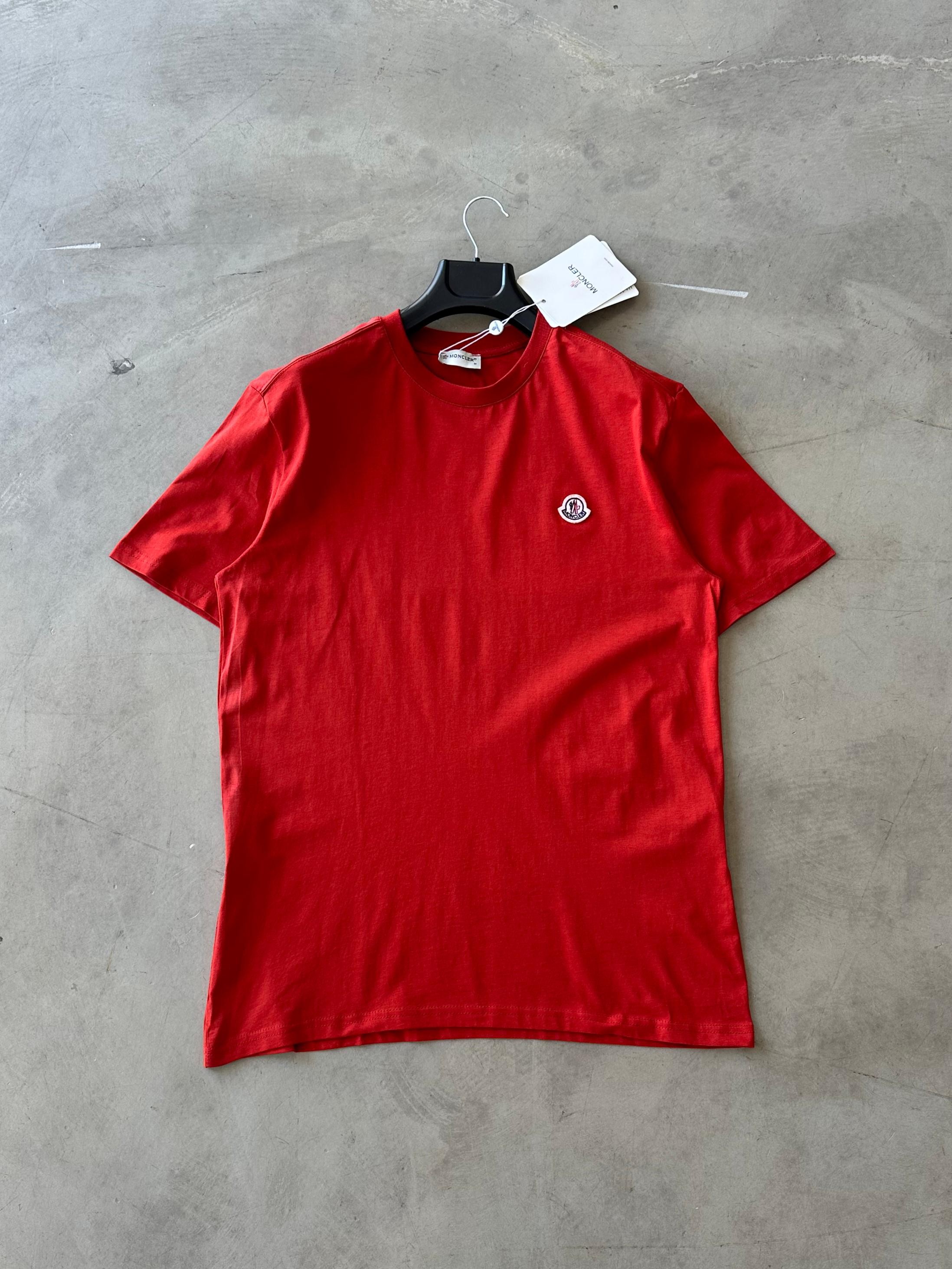 MNC Logo Nakışlı Premium Basic Tee - kırmızı