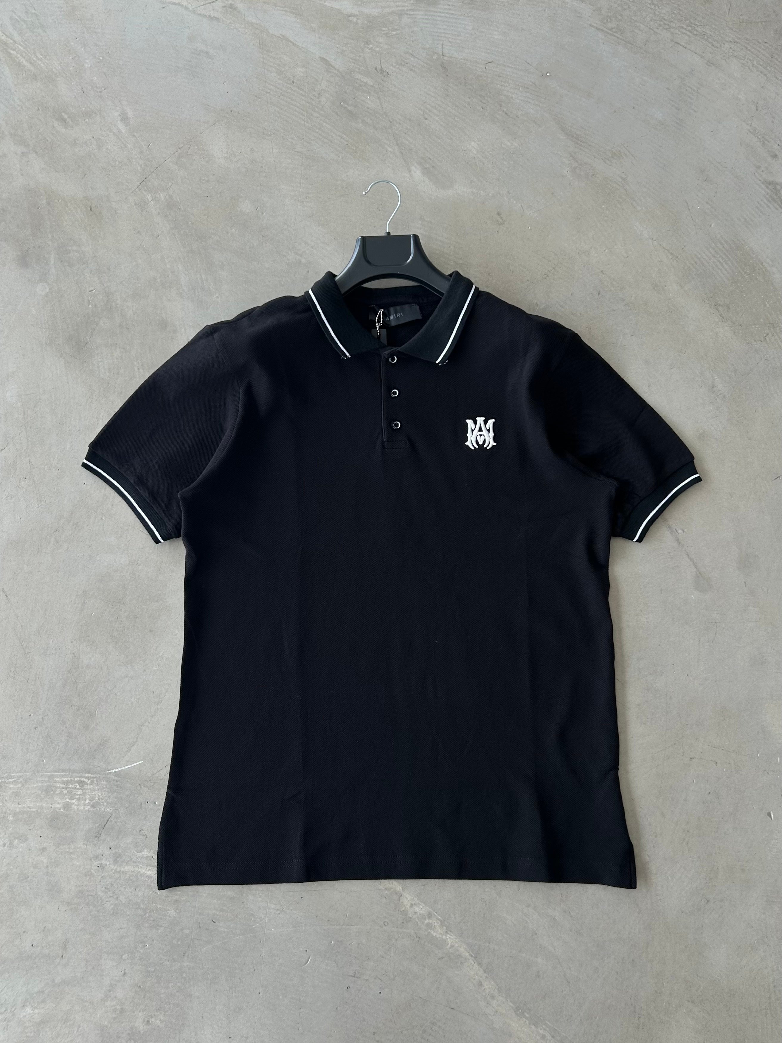 AMR Logo Nakışlı Polo Yaka Tshirt