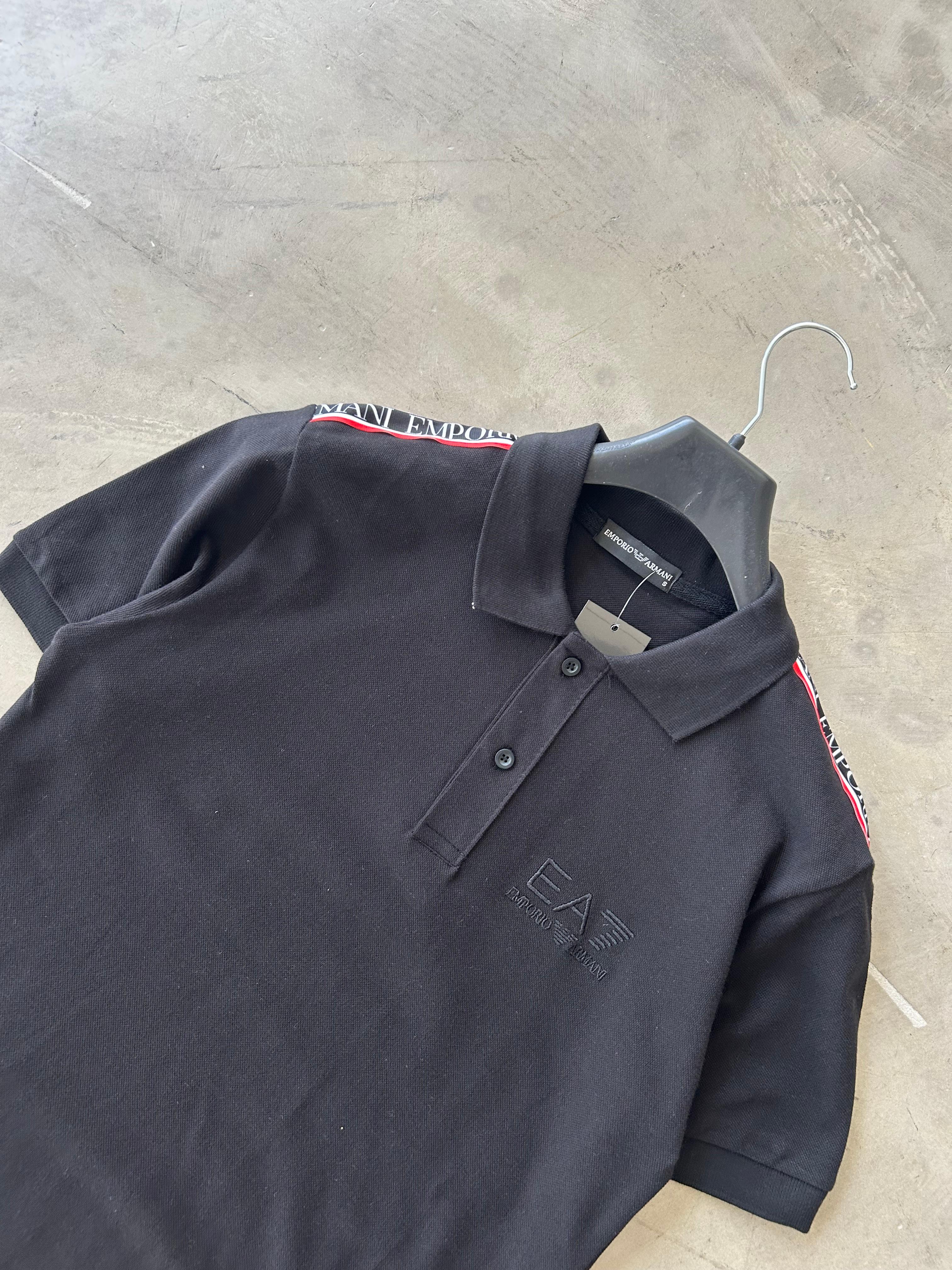 EA7 Omuz Detaylı Premium Polo Yaka Tee