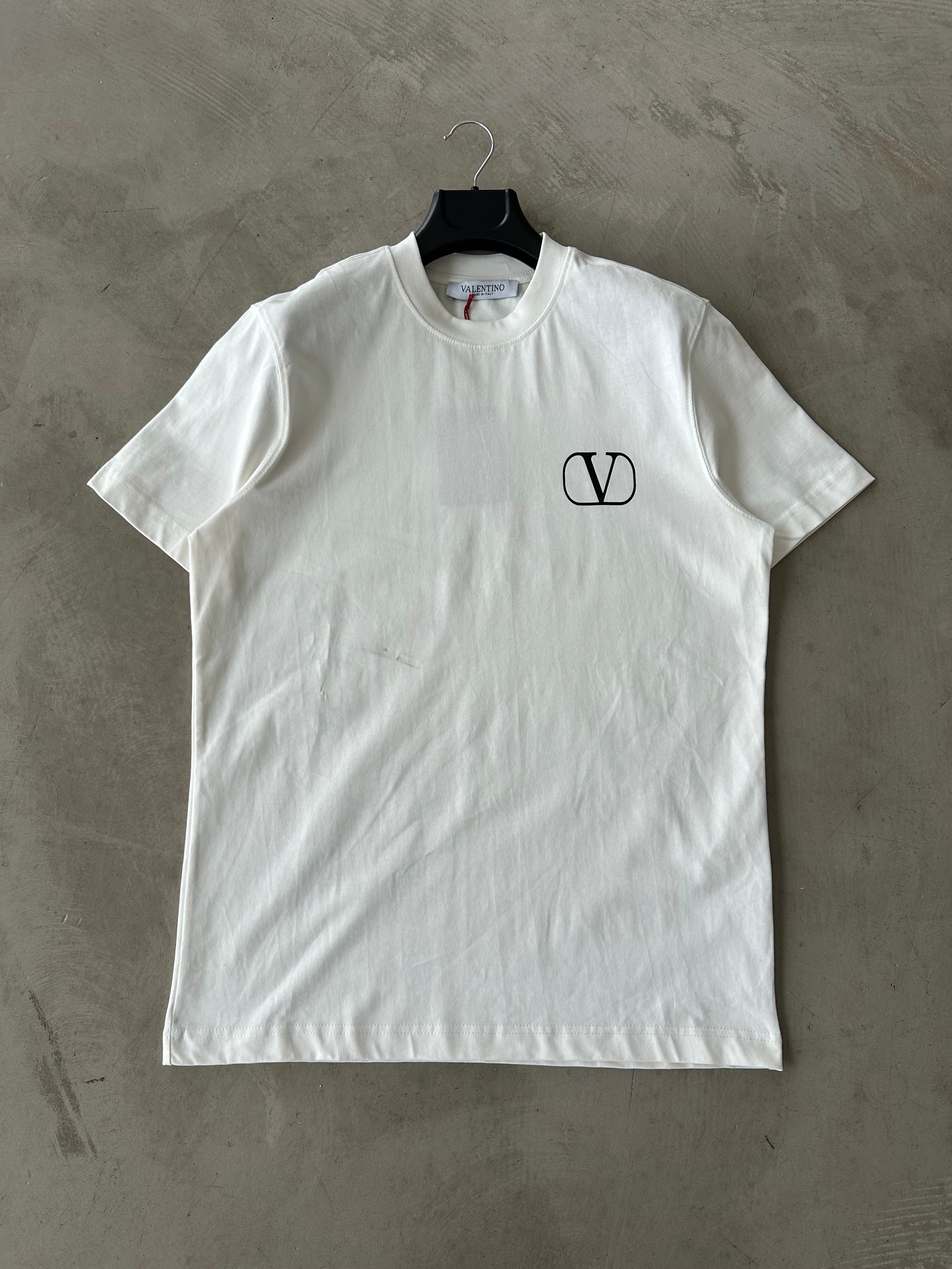 VLNT Premium Baskılı Tshirt - Beyaz