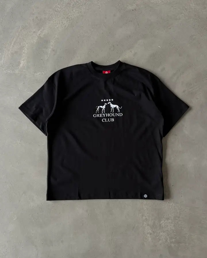 Göğüs Baskılı " Greyhound Club "  Basic T-Shirt