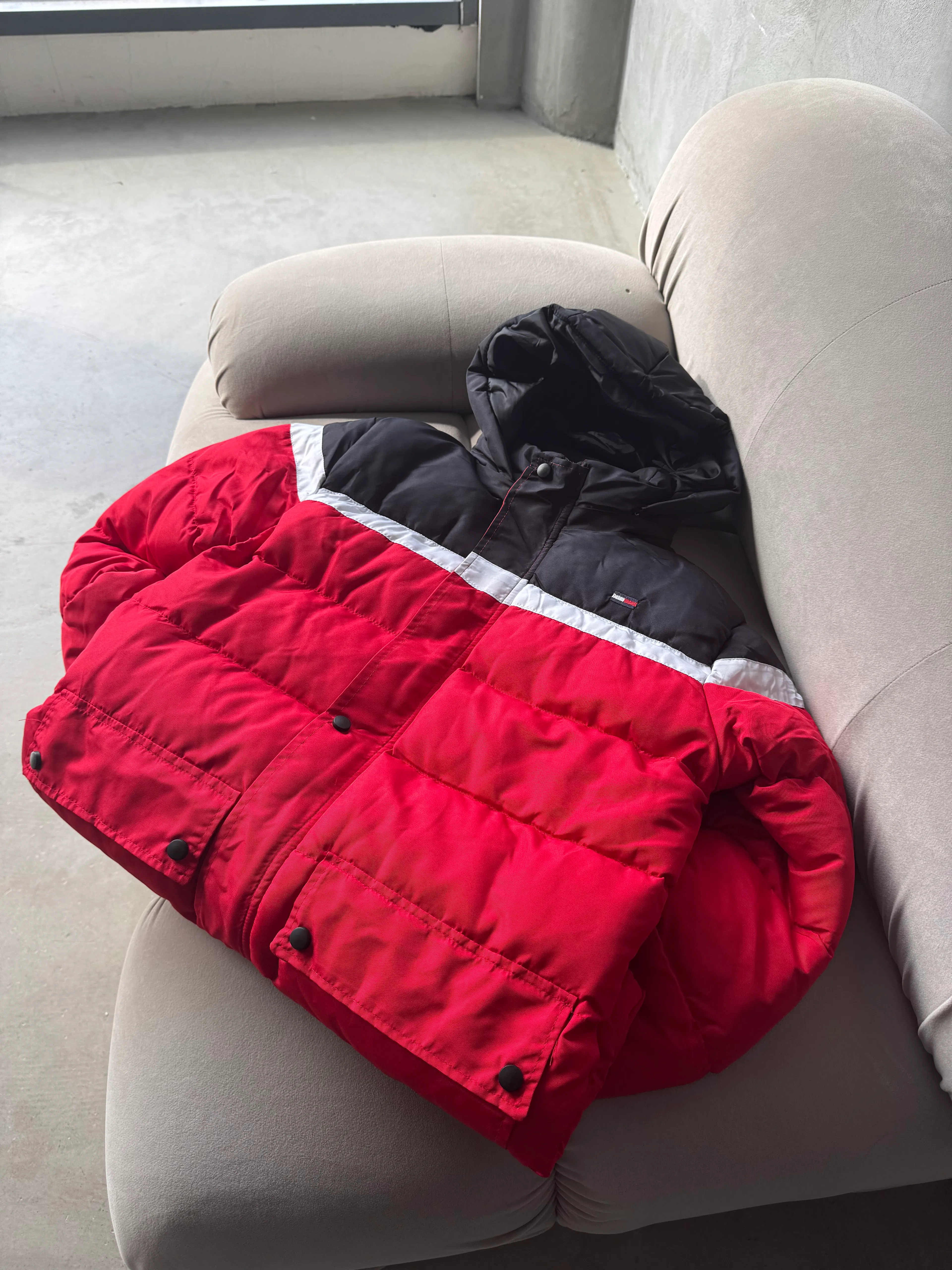 TMY Extra Premium Detaylı Mont - kırmızı