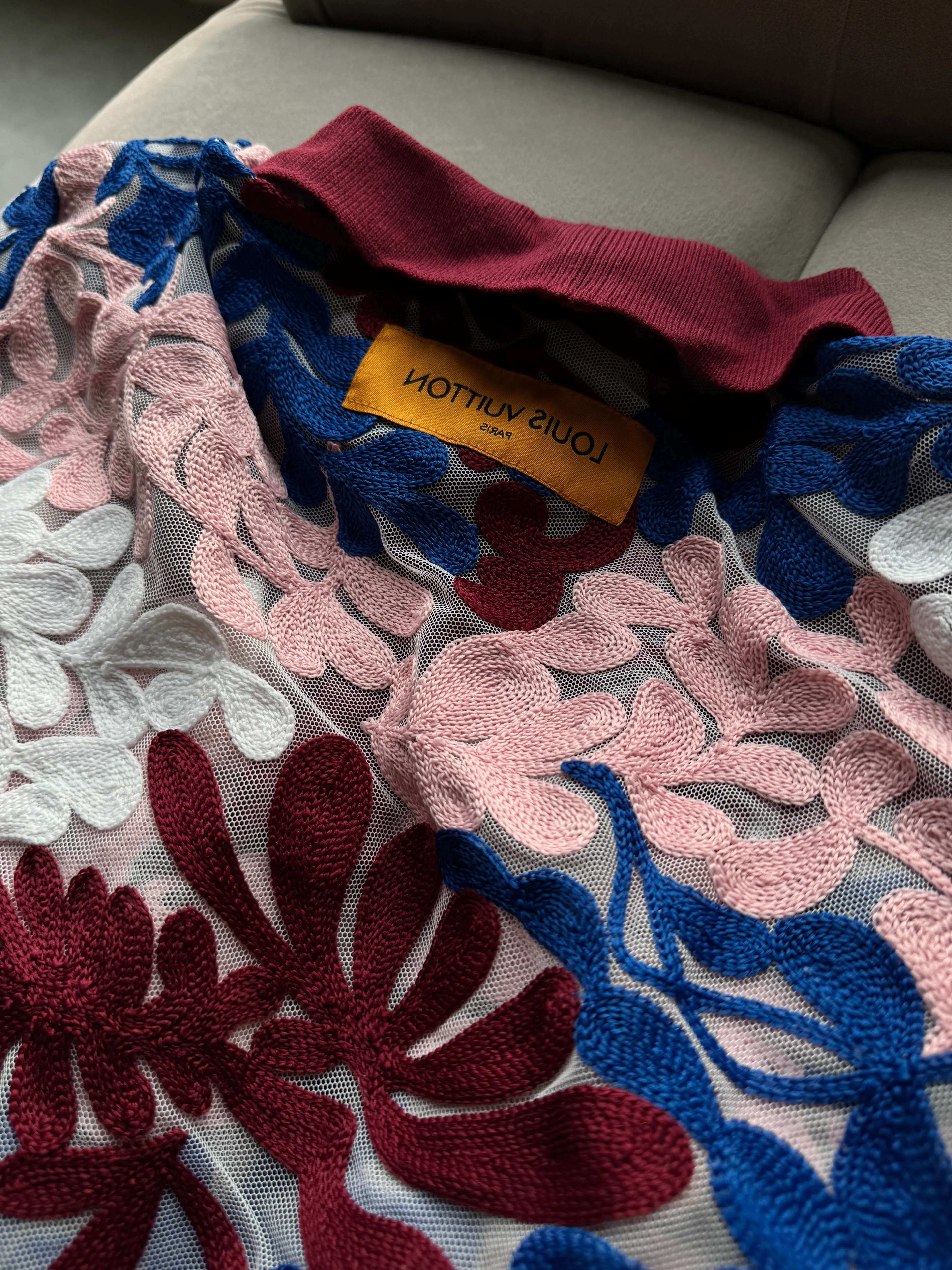 LV Premium Çiçekli T-Shirt