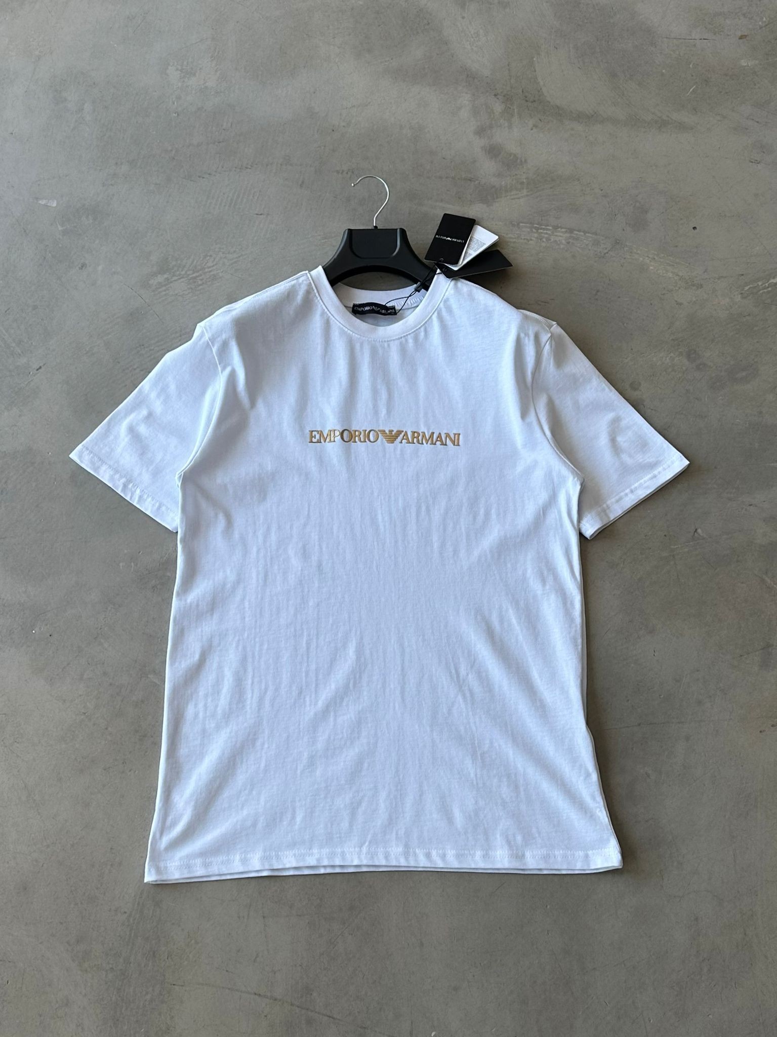 EA Baskılı Premium Luxury Tee - Beyaz