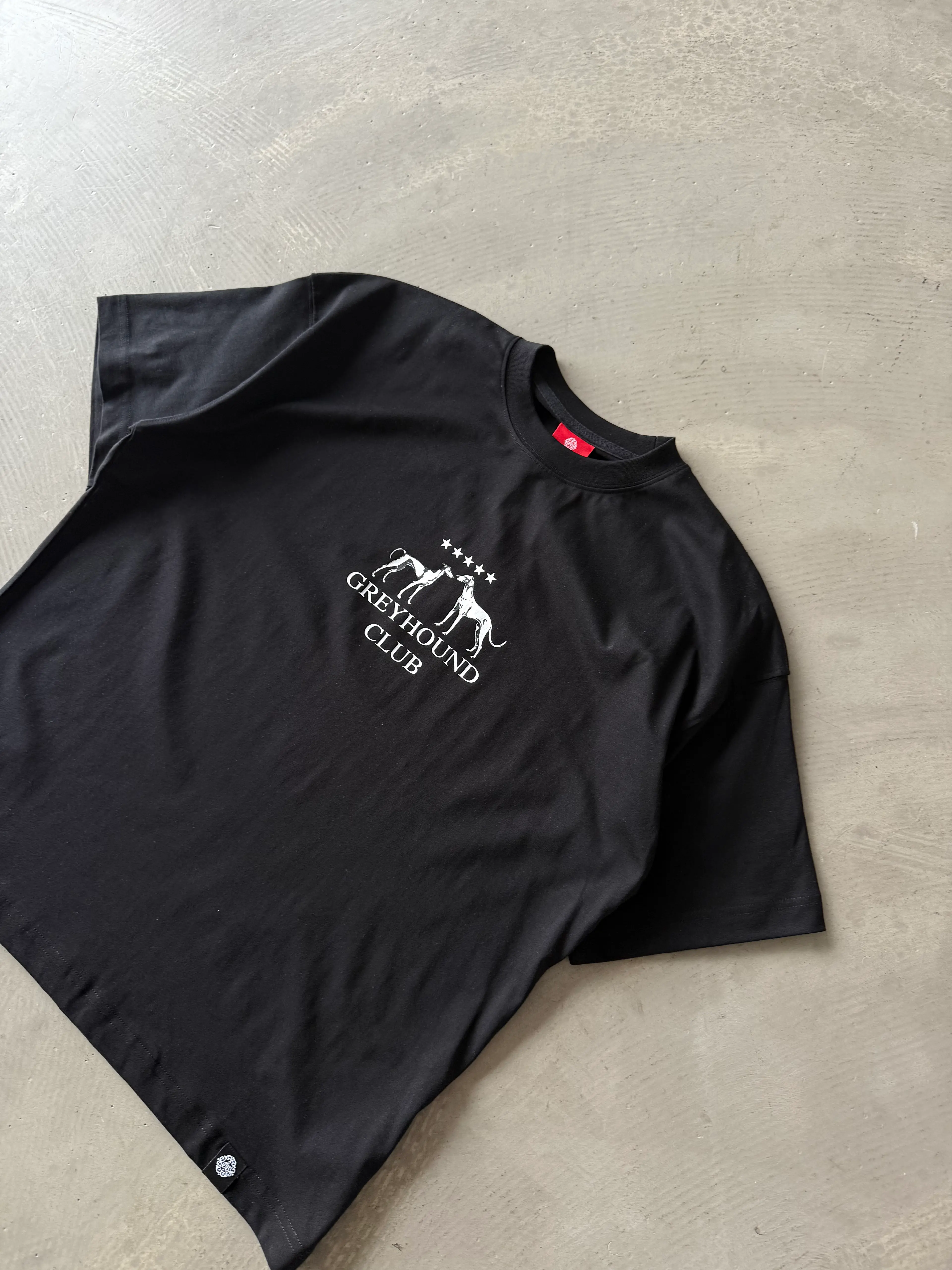 Göğüs Baskılı " Greyhound Club "  Basic T-Shirt