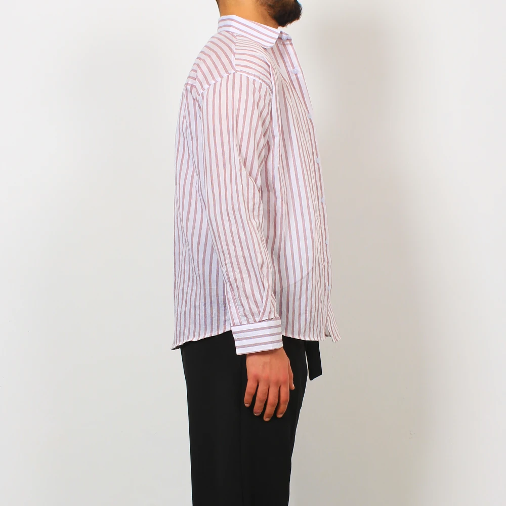 3 Çizgi Oversize Gömlek
