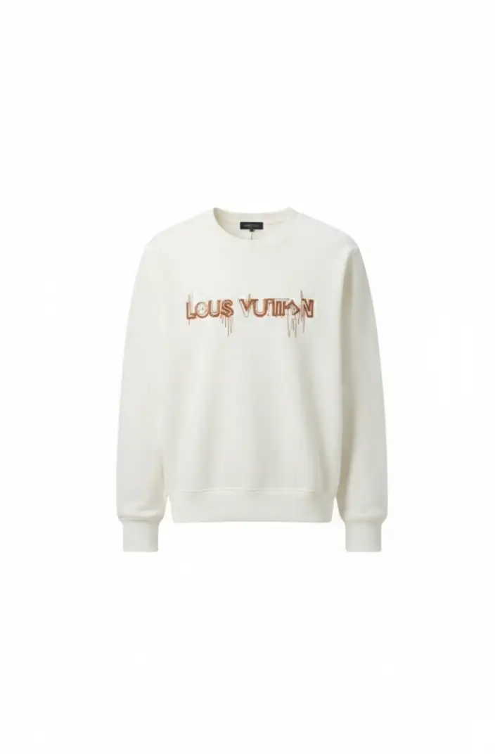 LV Premium Göğüs Baskılı Sweatshirt
