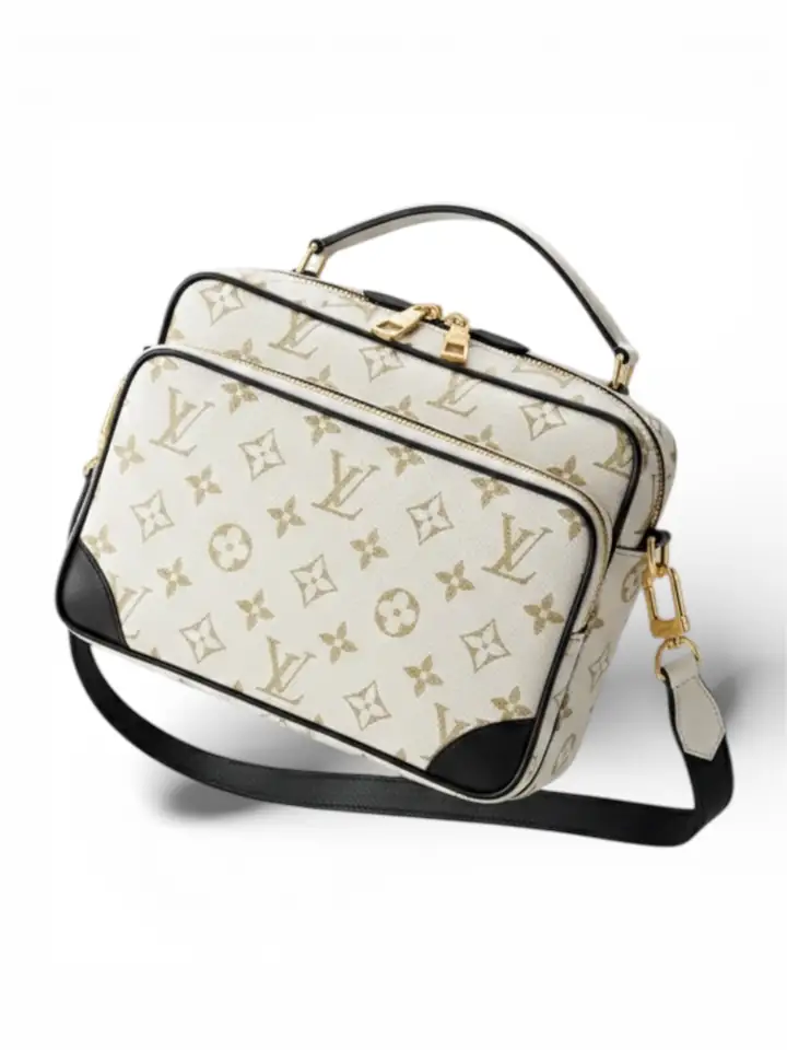 Büyük Kol Çantası - Beyaz Logolu