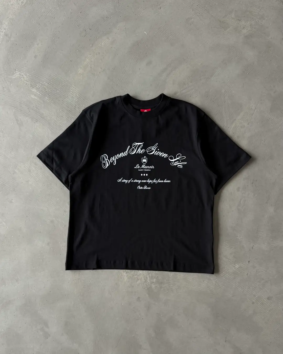 Göğüs Baskılı Basic T-Shirt