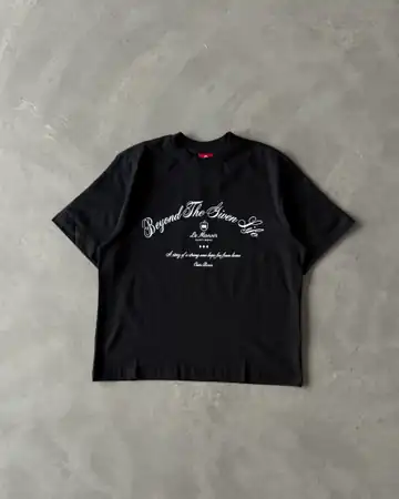 Göğüs Baskılı Basic T-Shirt