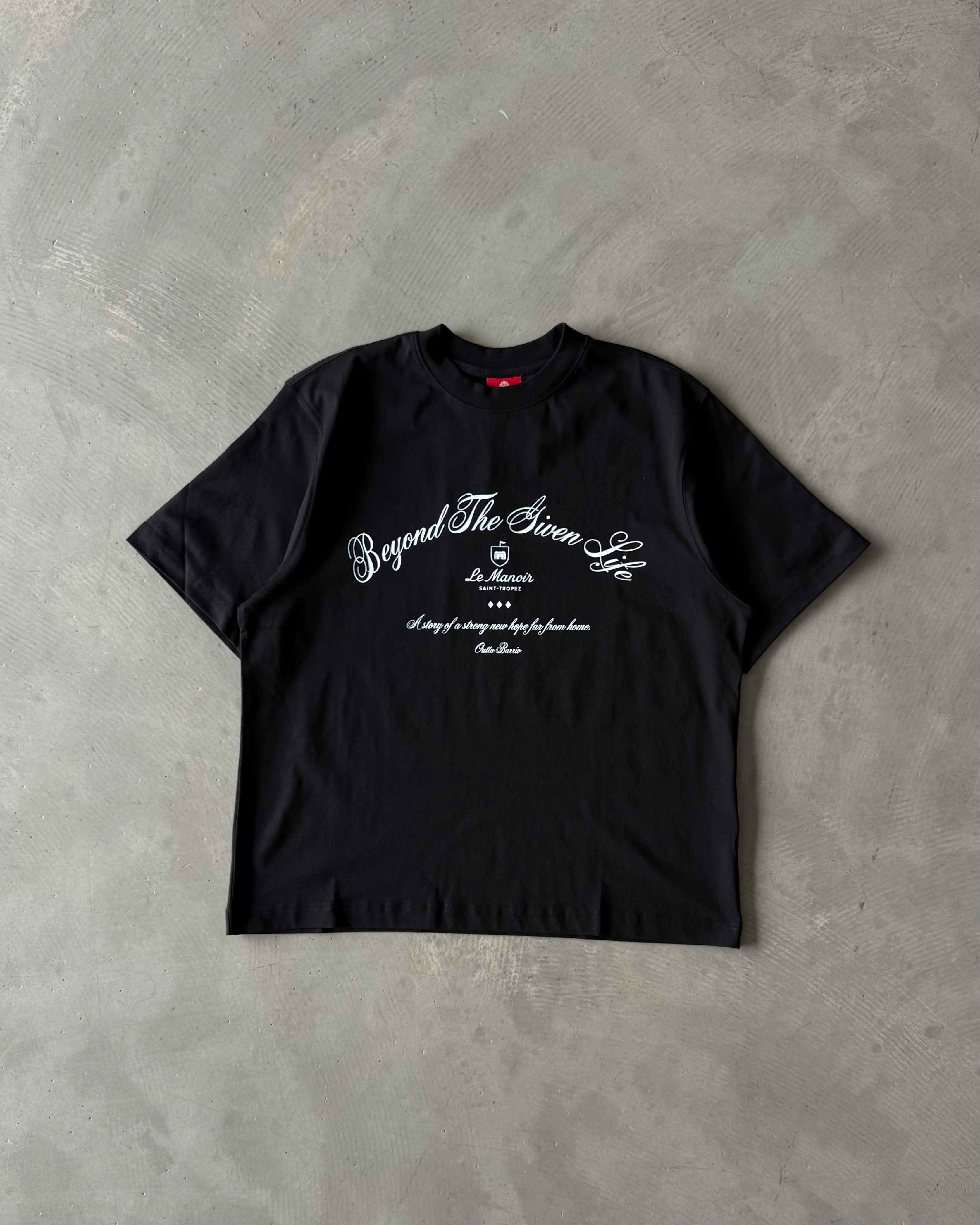 Göğüs Baskılı Basic T-Shirt