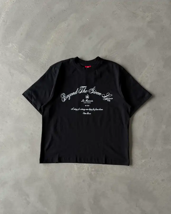 Göğüs Baskılı Basic T-Shirt