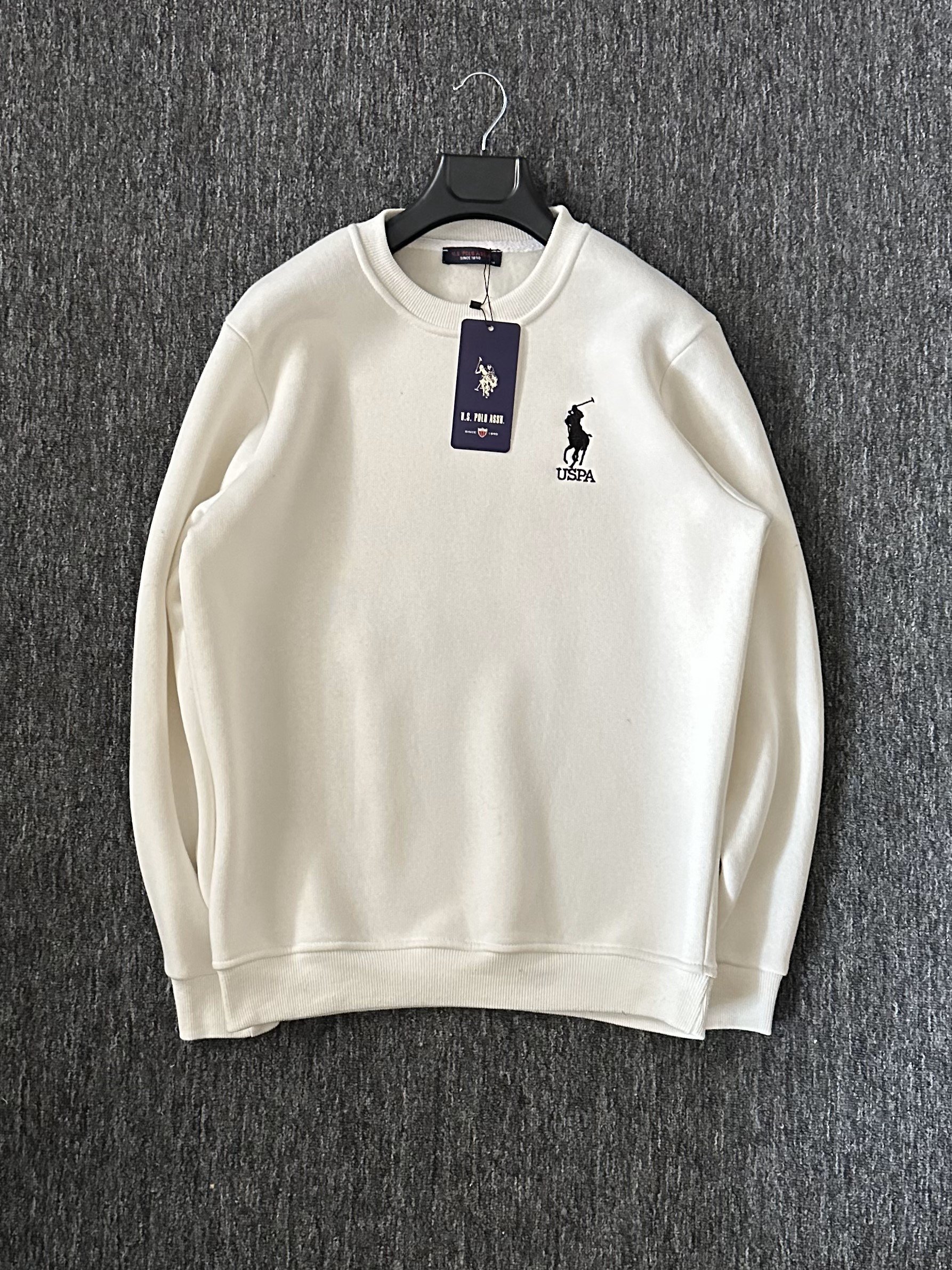 Premium Nakışlı Sweatshirt - Beyaz