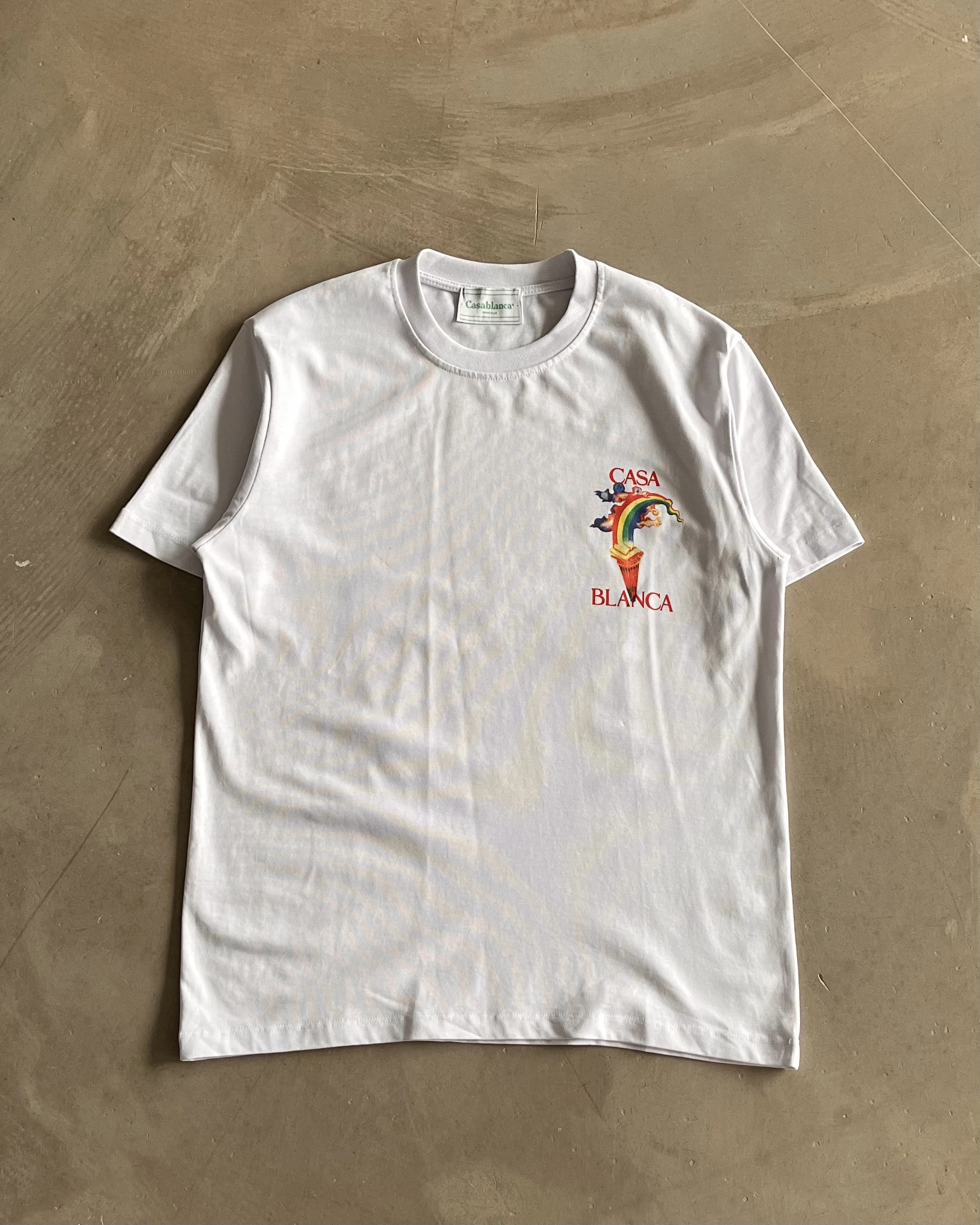  Renkli Ön ve Arka Baskılı Basic T-Shirt