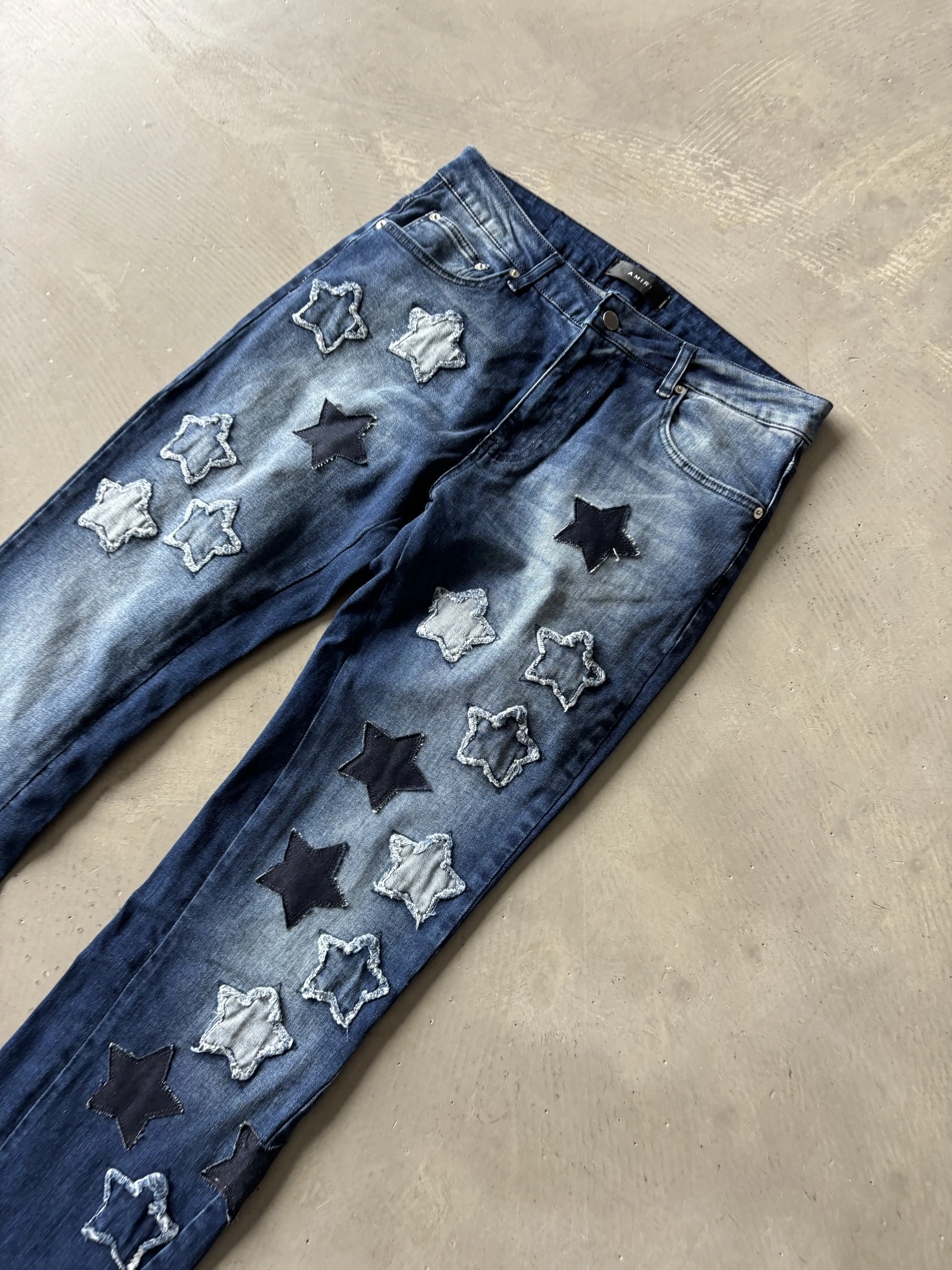 Yıldız Nakış Detaylı Kot Pantolon