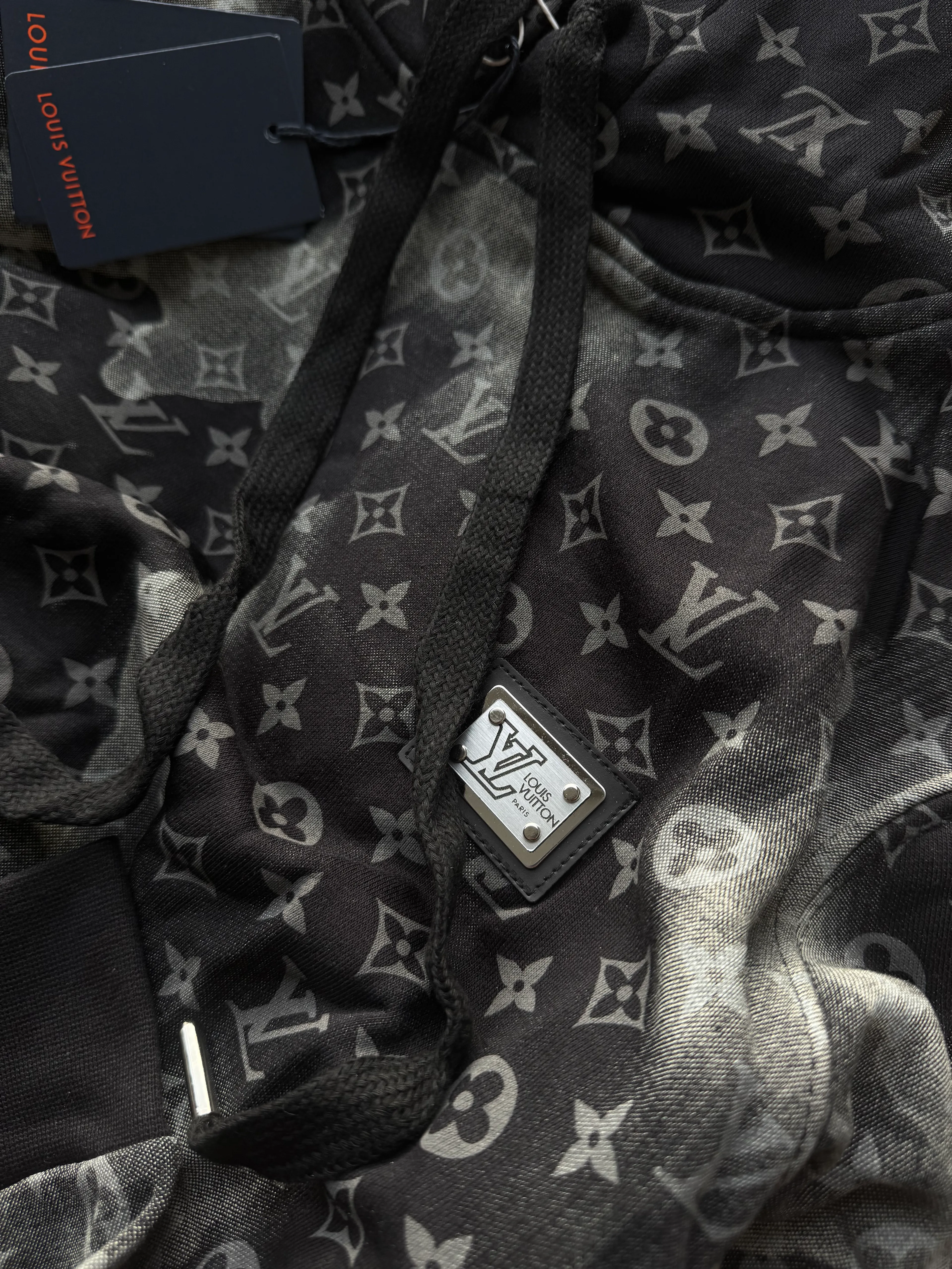 LV Extra Premium Leke Detaylı Sweatshirt