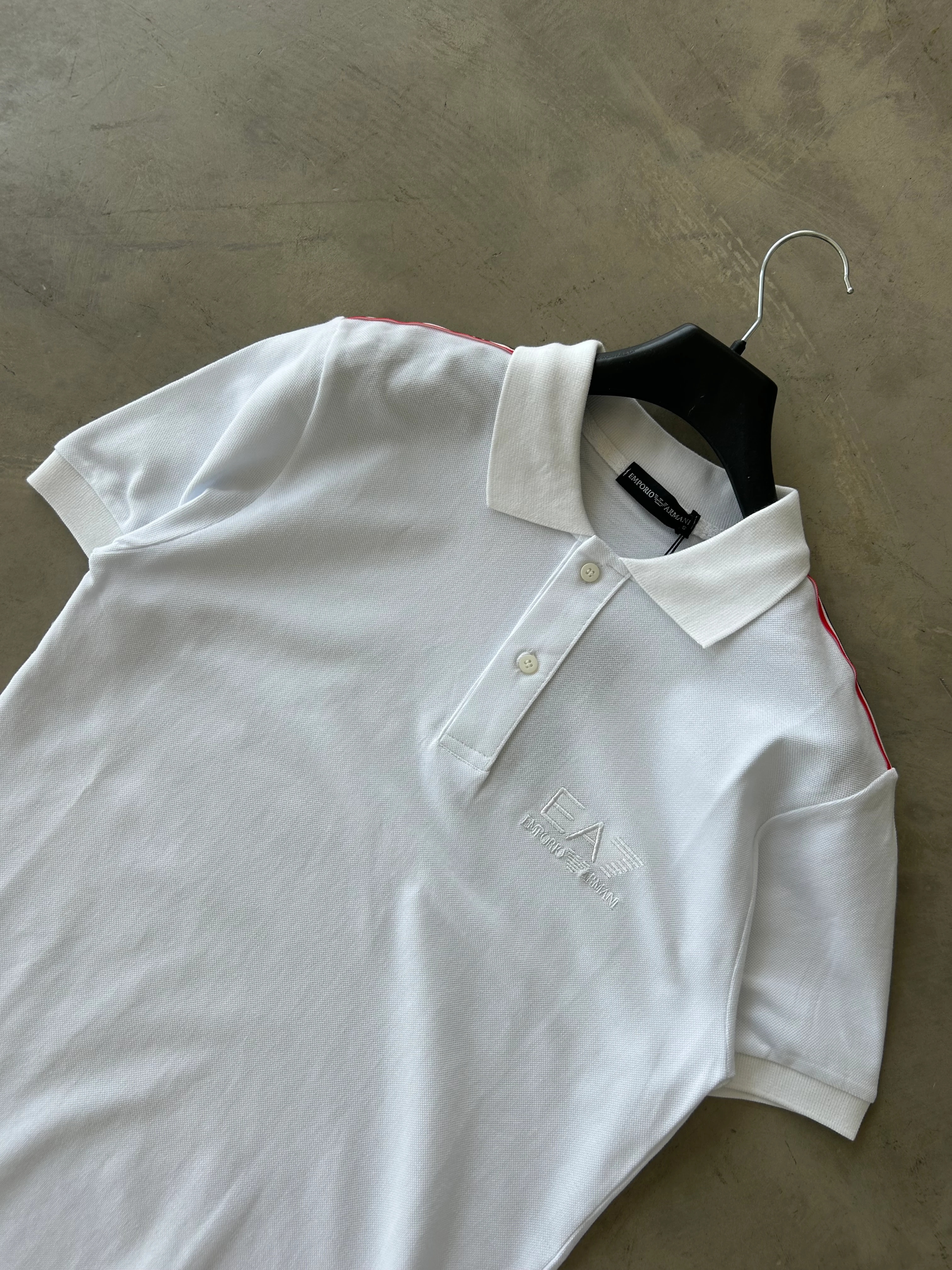 EA7 Omuz Detaylı Premium Polo Yaka Tee