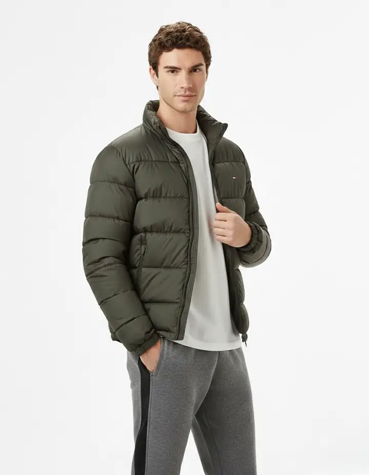 TMY Premium Küçük Logo Detaylı Mont - Yeşil