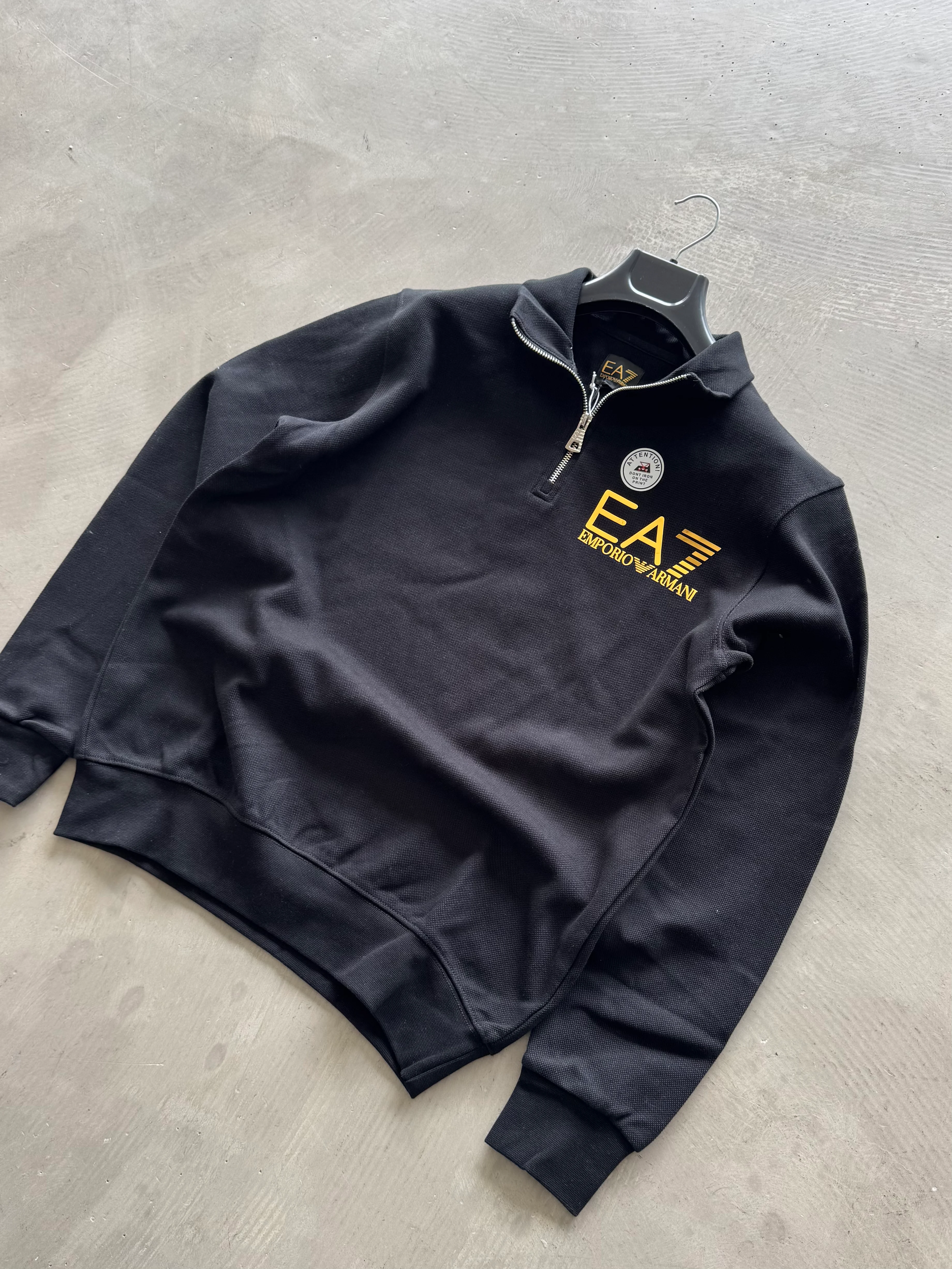 EA7 Premium Yarım Fermuarlı Sweatshirt