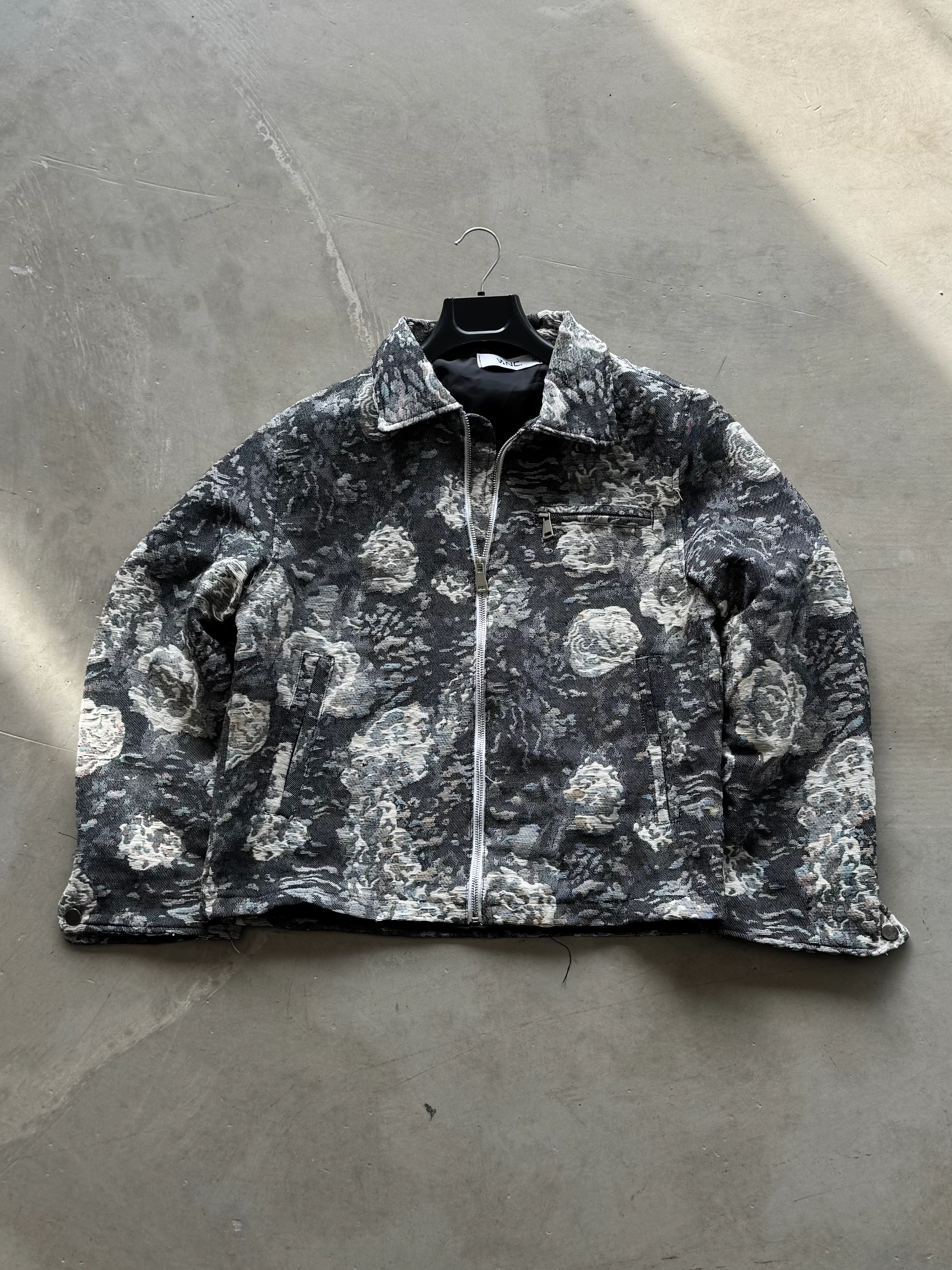 Premium Desenli Fermuarlı Ceket