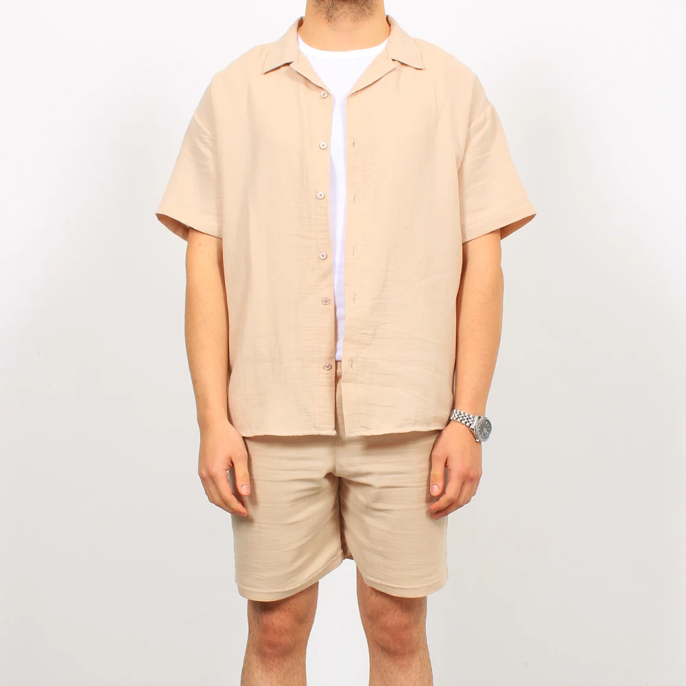 Muslin Takım Oversize Gömlek