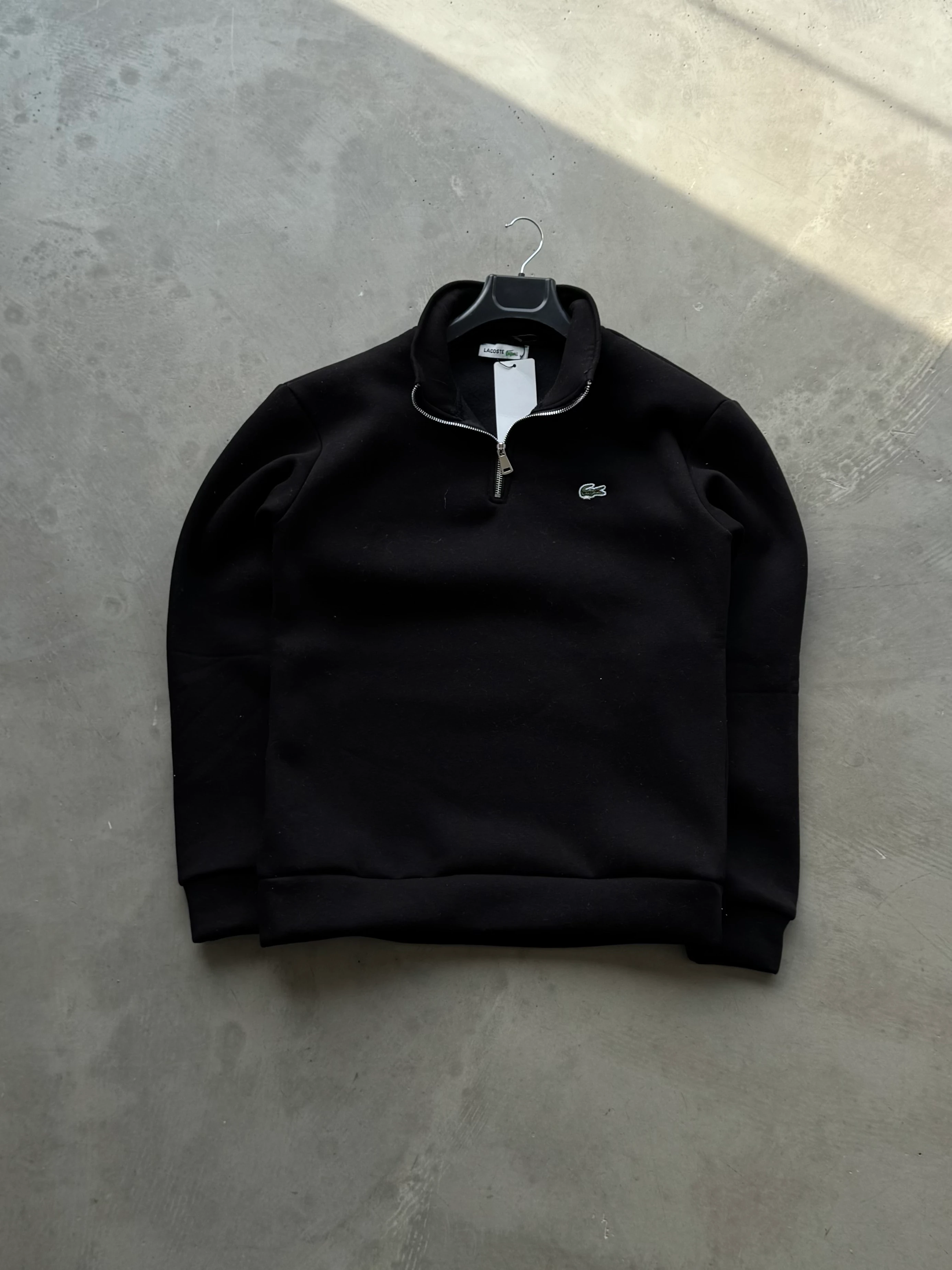 LCT Yarım Fermuarlı Sweatshirt - Siyah