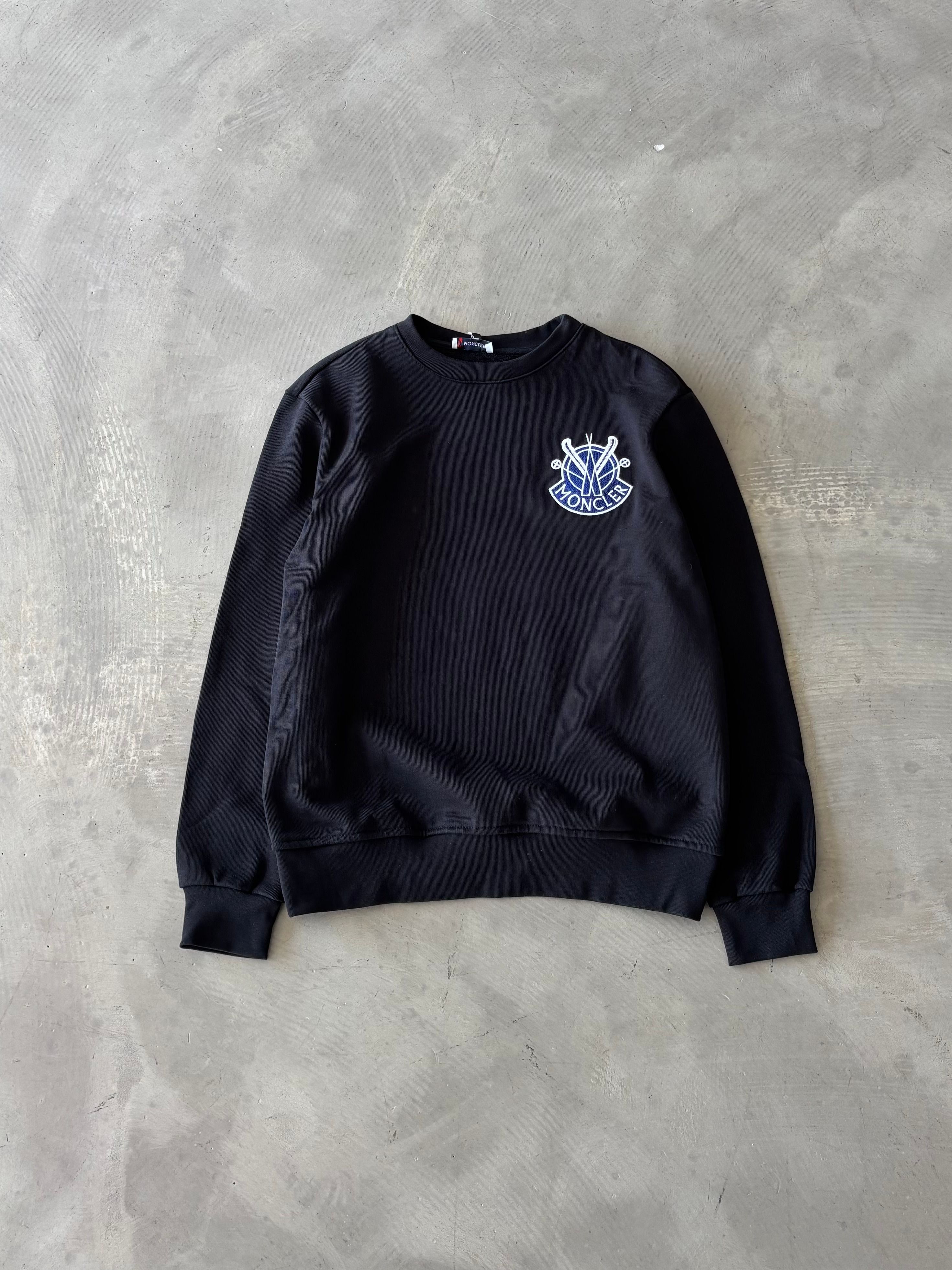 MNC Premium Nakışlı Sweatshirt - Siyah