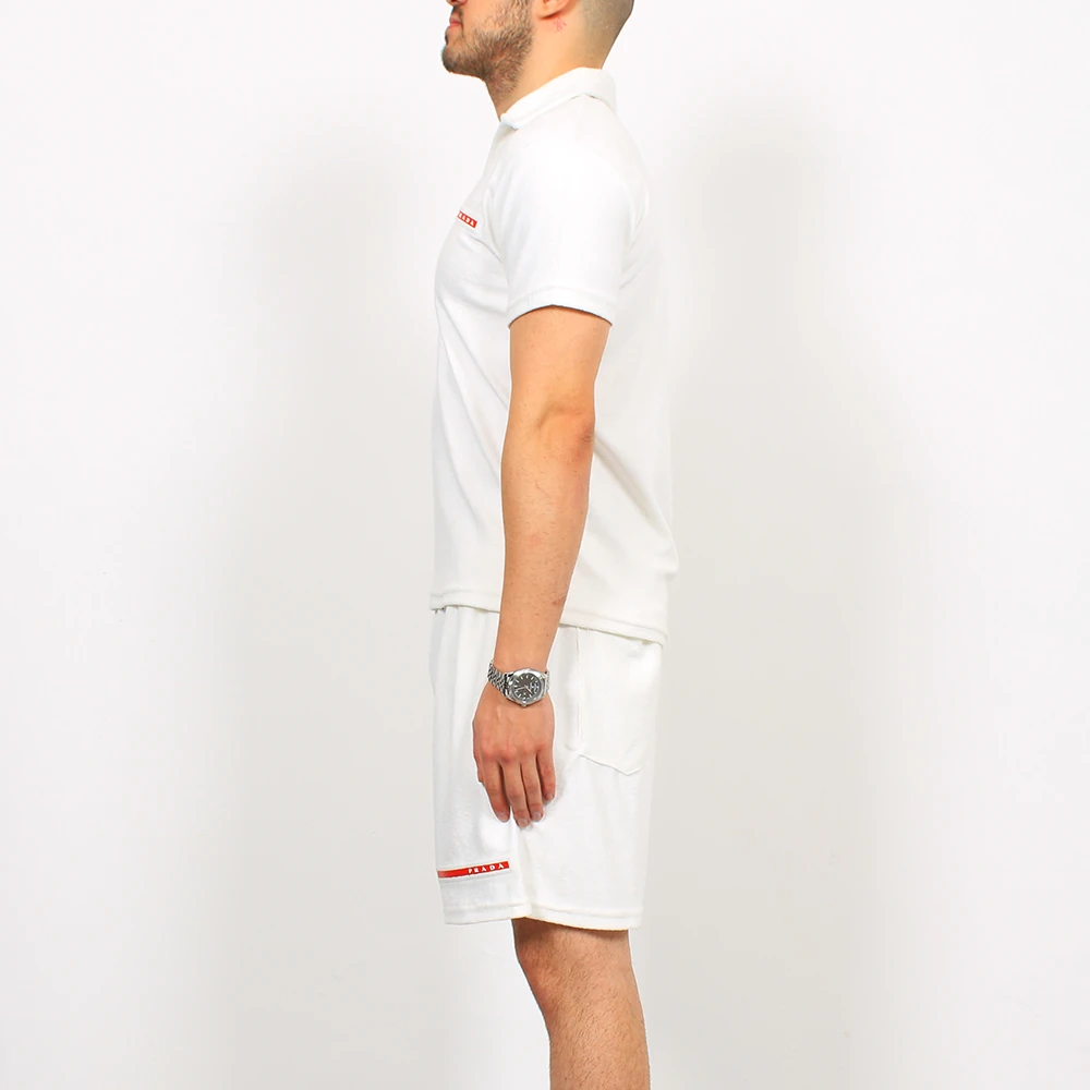 Göğüs Şerit Logo Detaylı Şort Takımı