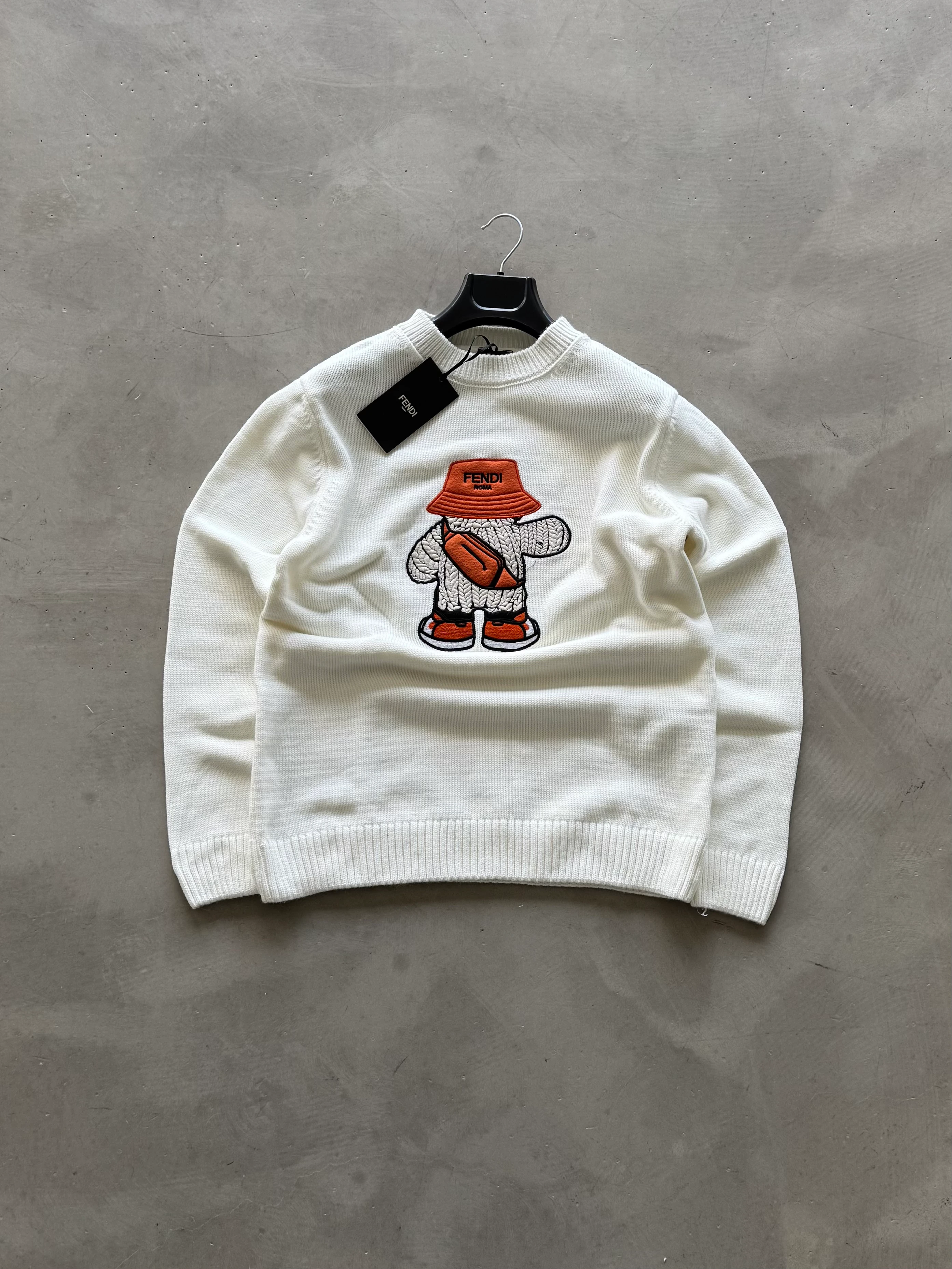 FND Premium Detaylı Triko - Beyaz