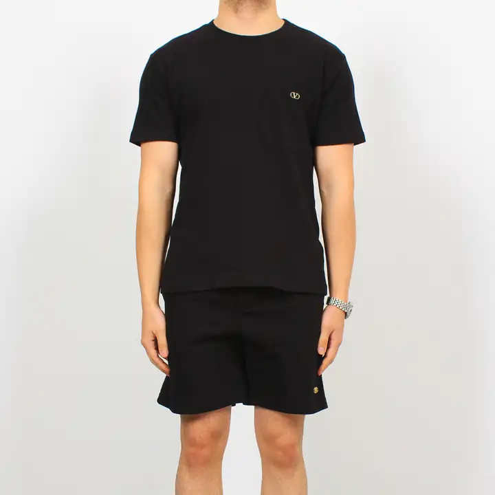 Sol Göğüs Küçük Logo Detaylı Şort Takımı