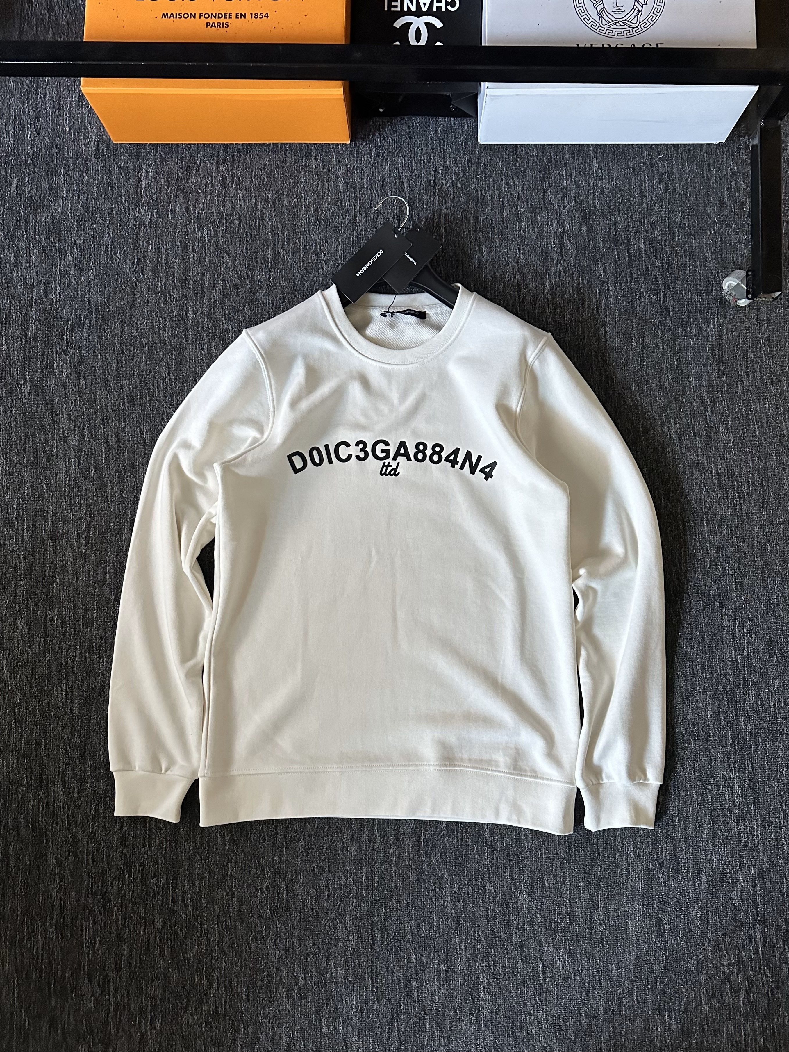 Premium Baskılı Sweatshirt - Beyaz