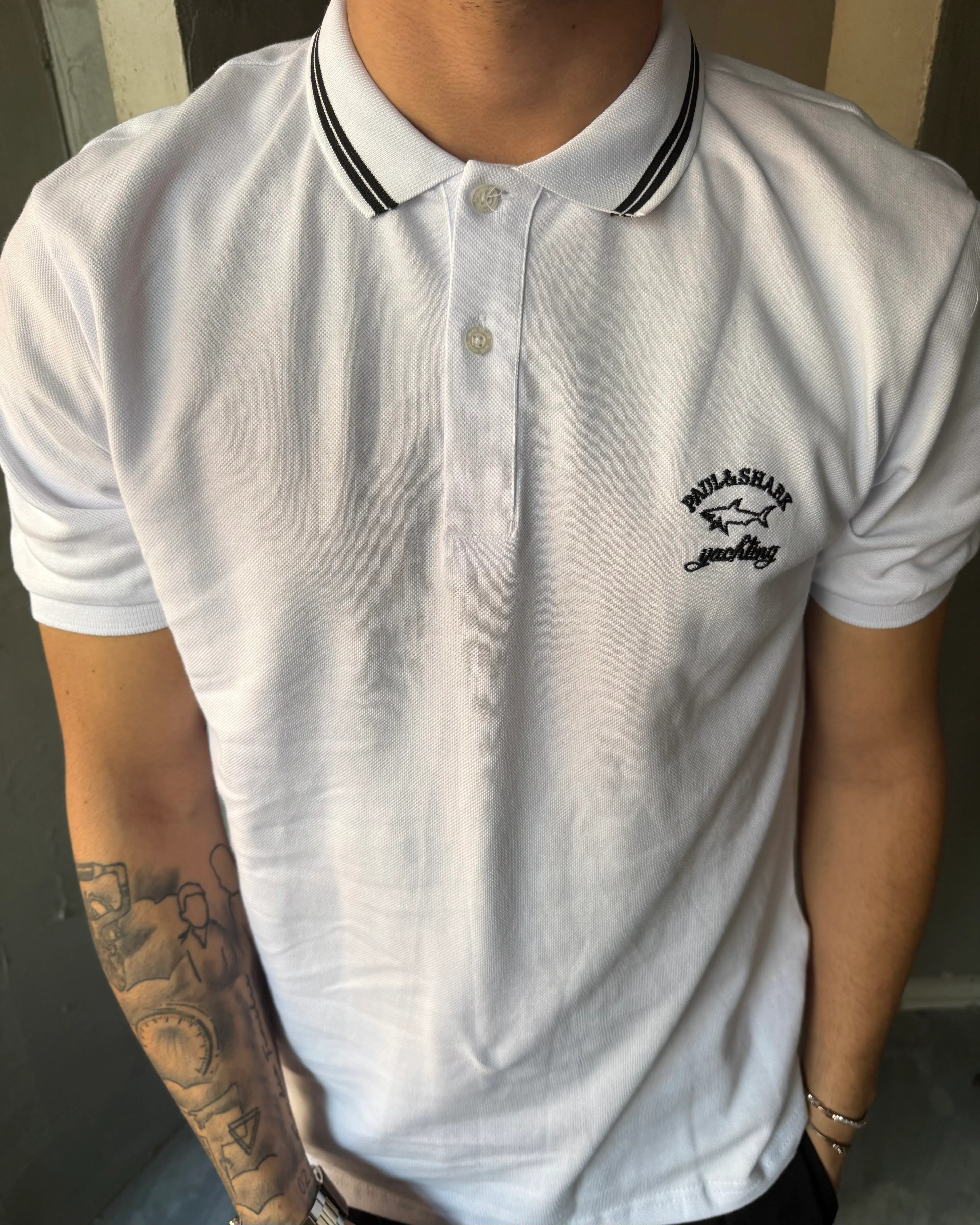 Logo Nakışlı Polo Yaka T-Shirt