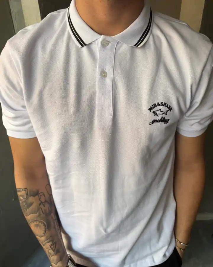 Logo Nakışlı Polo Yaka T-Shirt