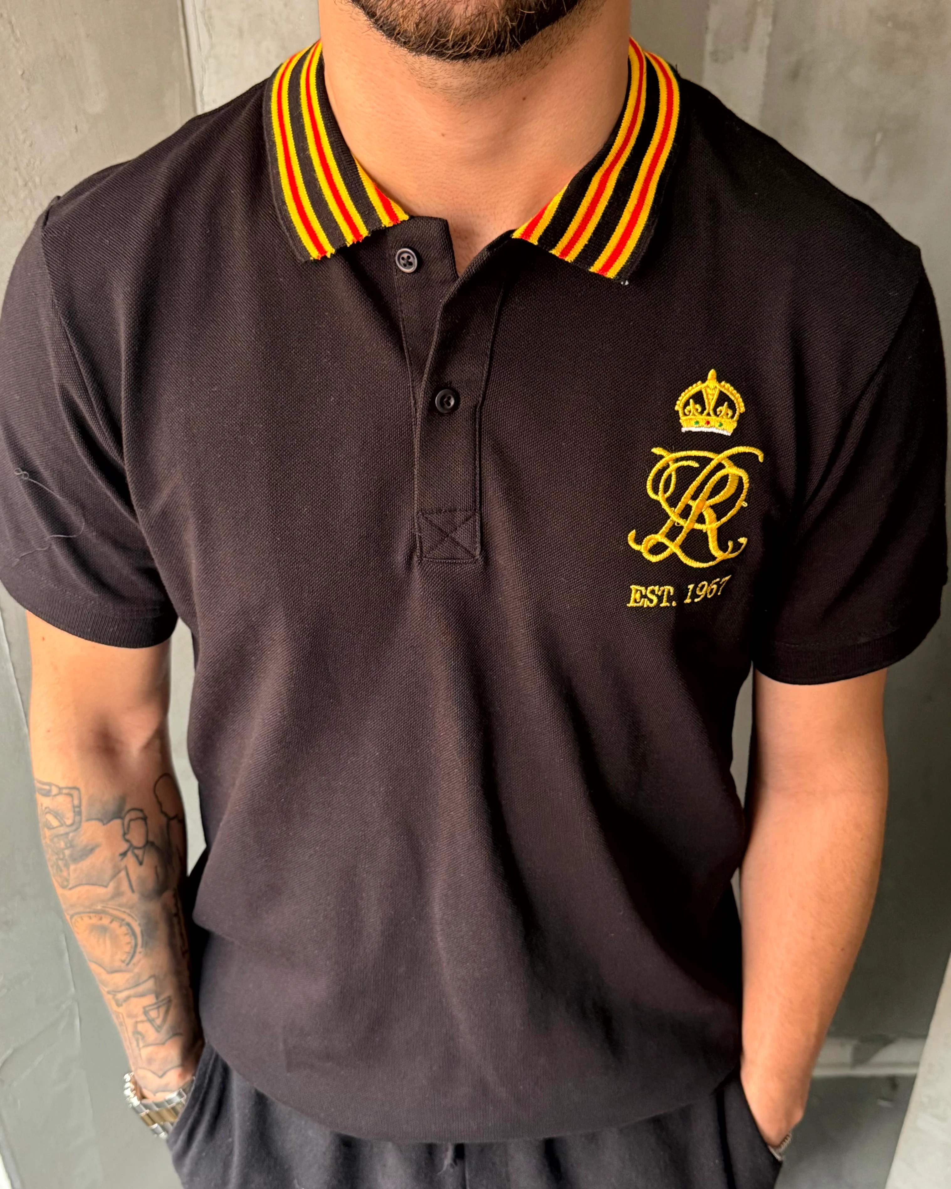 Sol Göğüs Logo Nakışlı Polo Yaka T-Shirt