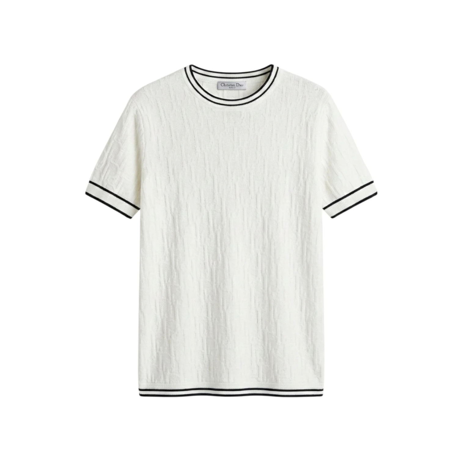 Full Logo Kabartmalı Triko T-Shirt