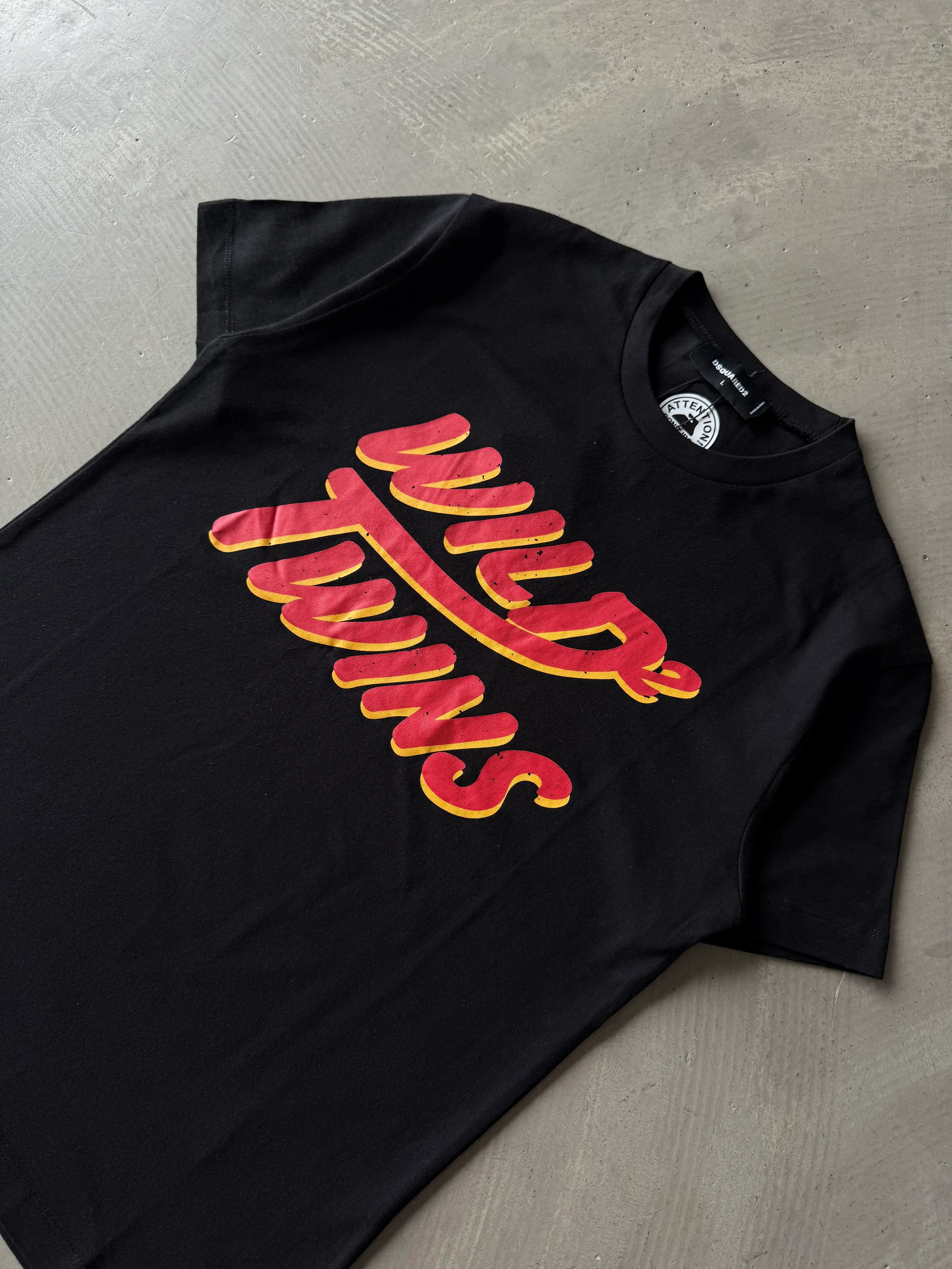 Göğüs Baskılı Basic T-Shirt