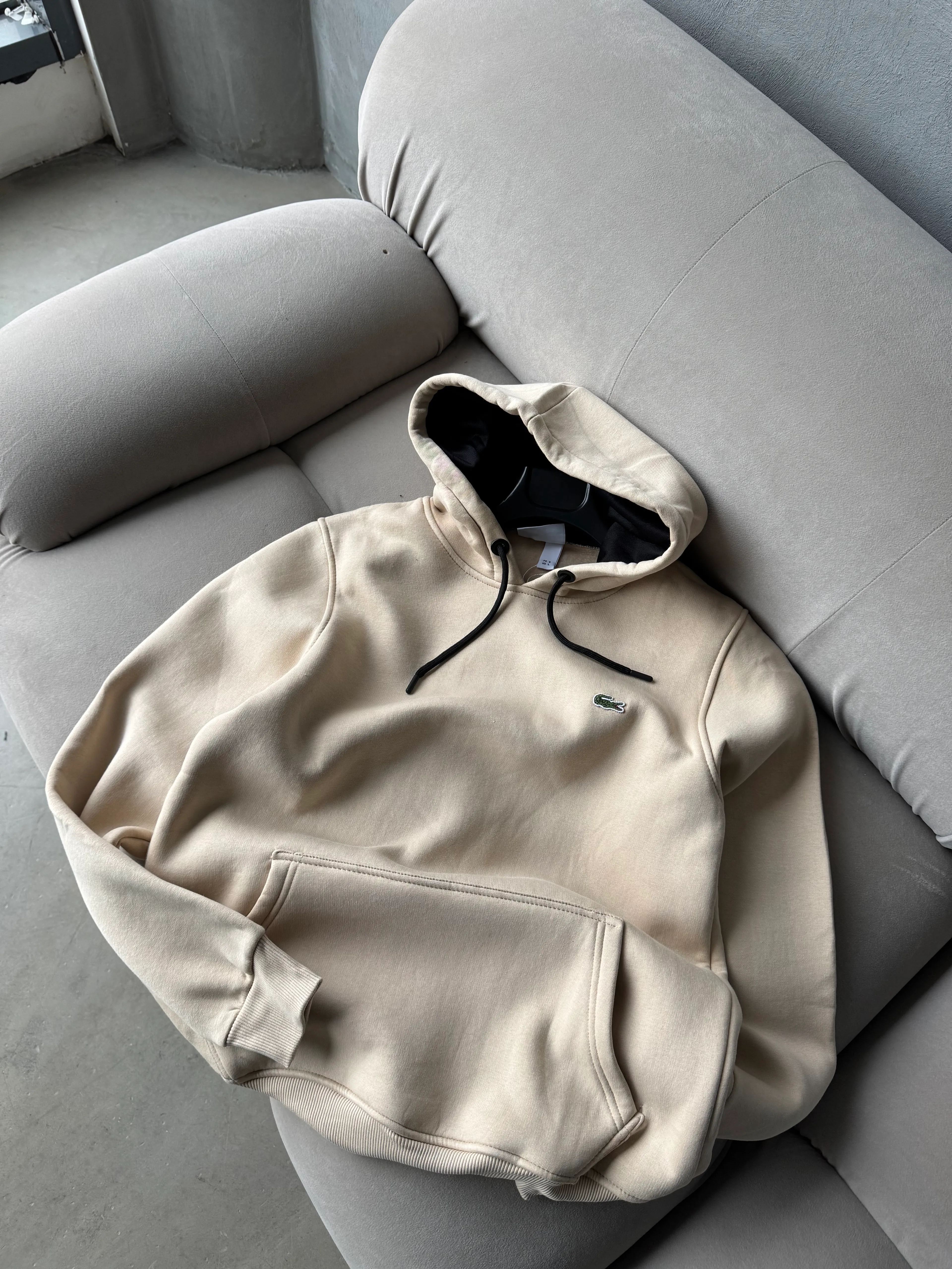 LCST Premium Logo Detaylı Sweatshirt - bej