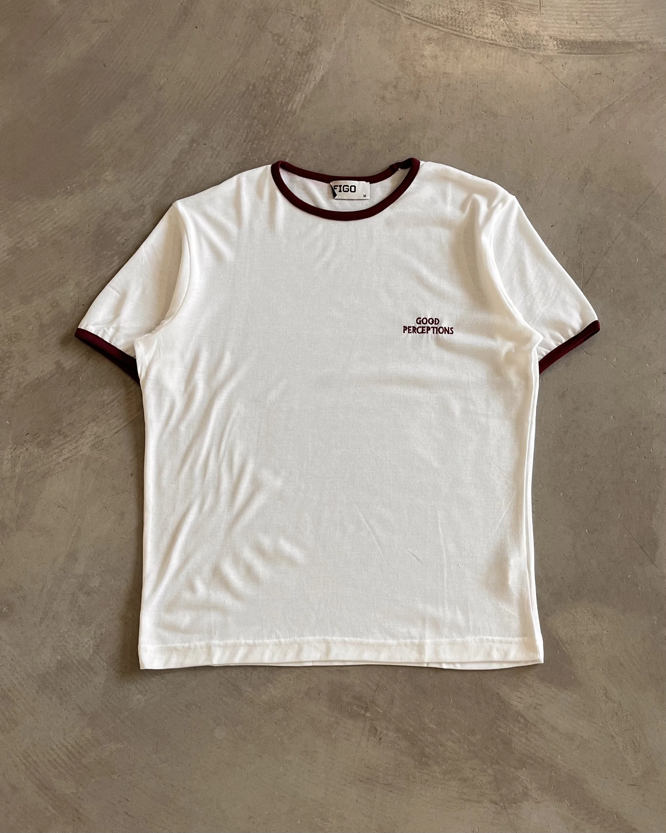 Yaka Renk Detaylı Basic Triko T-Shirt