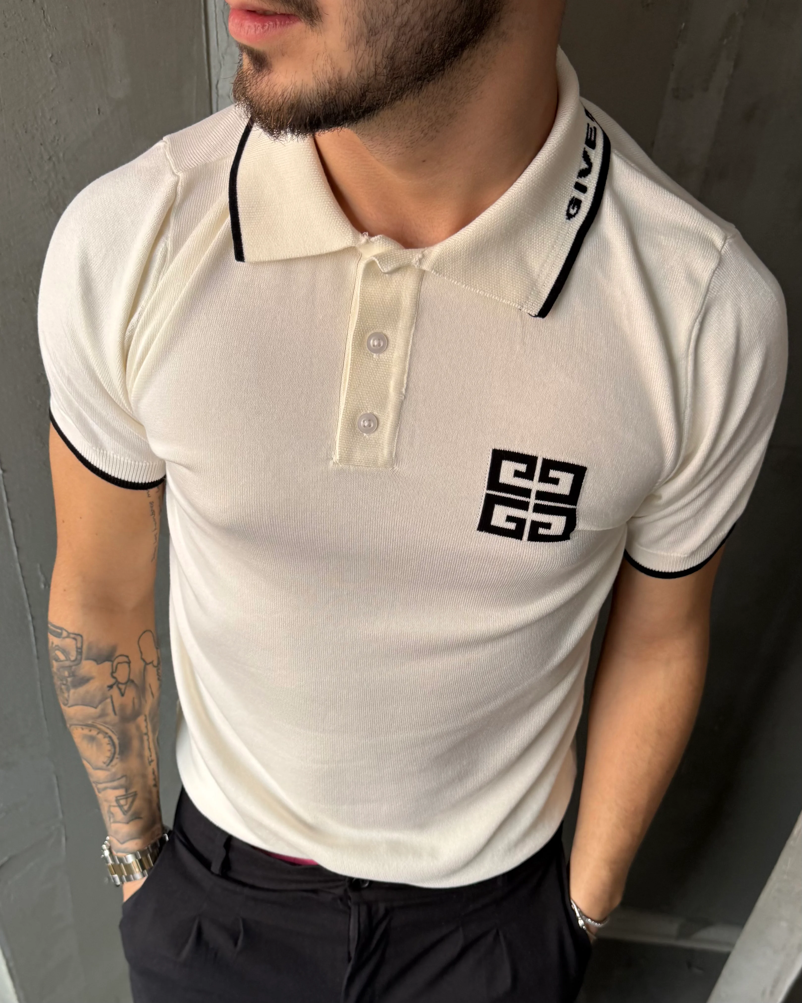 Sol Göğüs Detaylı Polo Yaka T-Shirt