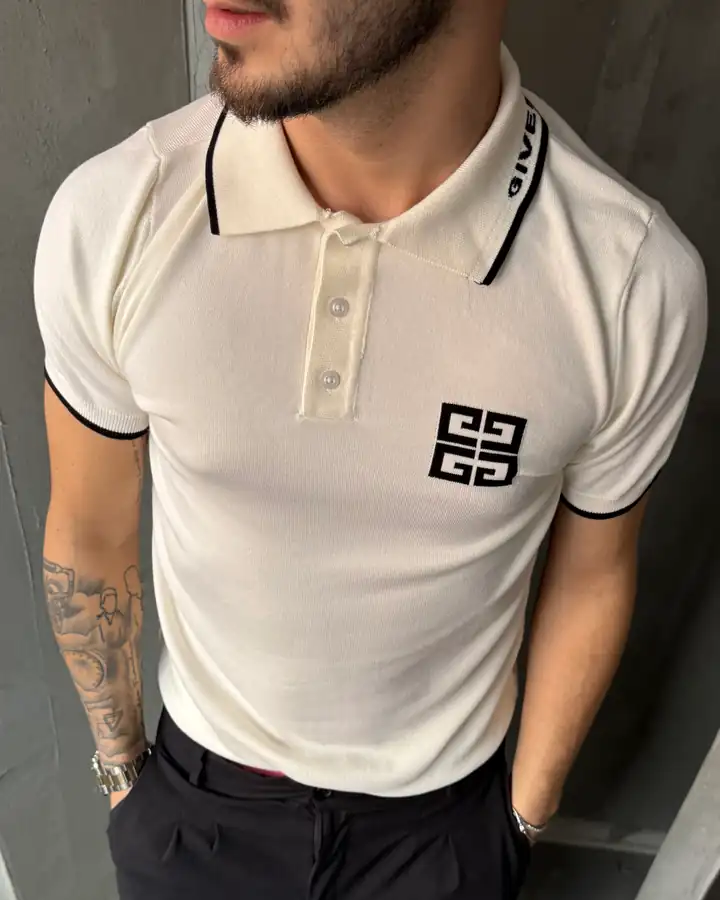 Sol Göğüs Detaylı Polo Yaka T-Shirt