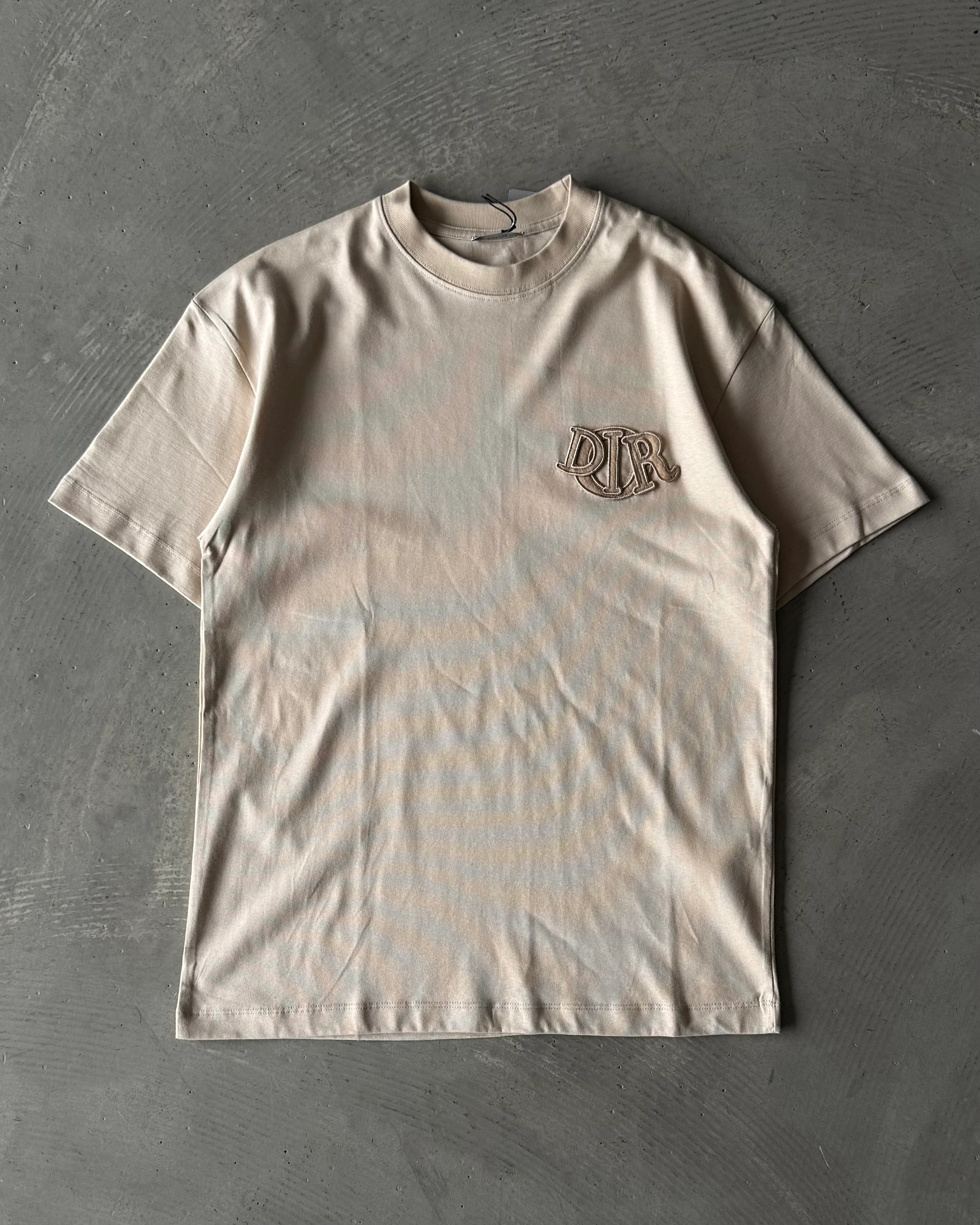 Sol Göğüs Yuvarlak Logo Nakışlı Basic T-Shirt