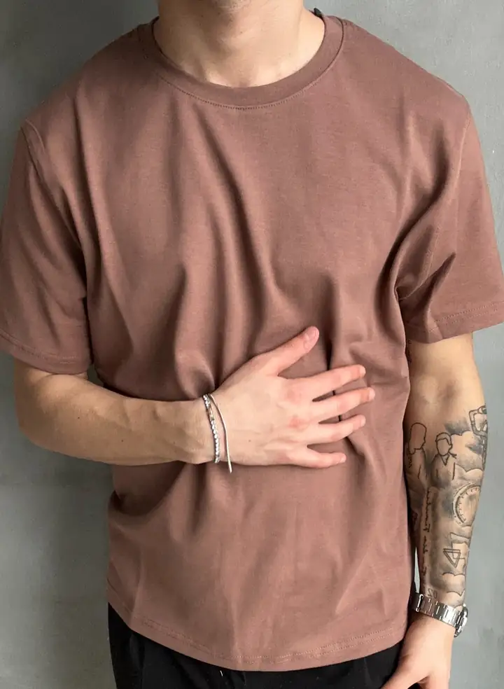 36 Regular Fit Tshirt  - Kahverengi