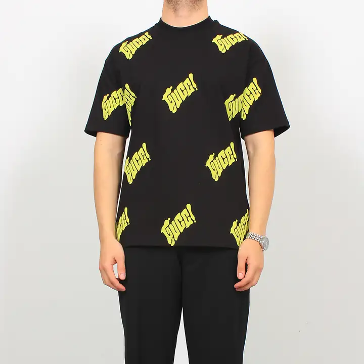 Neon Baskı Detaylı T-Shirt